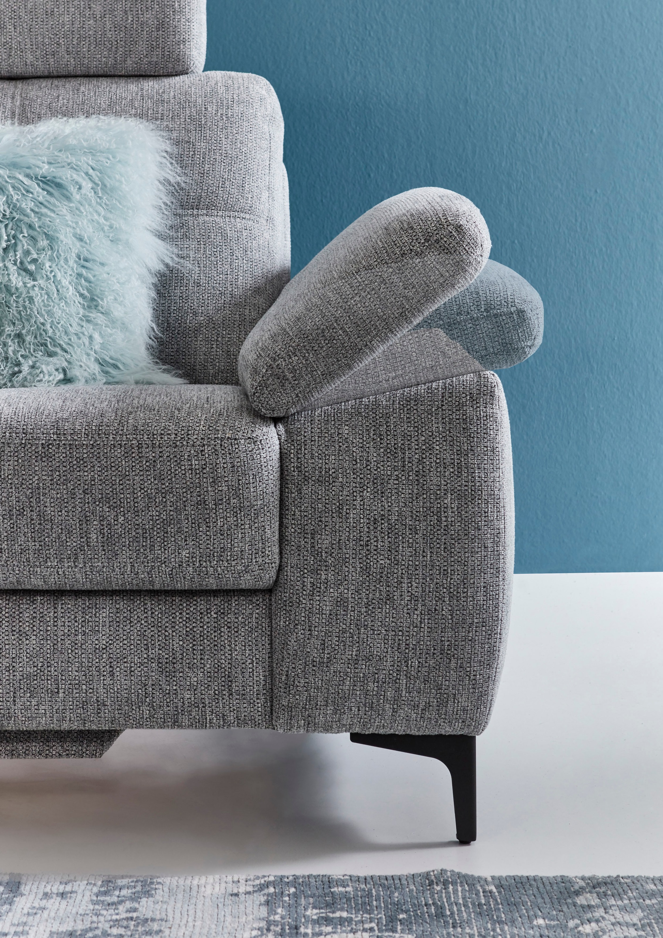 3C Carina Ecksofa »Burnaby bequem und modern, OTTOs Choice, L-Form«, 2 Kopfstützen, optional mit Schlaf- und motorischer Relaxfunktion