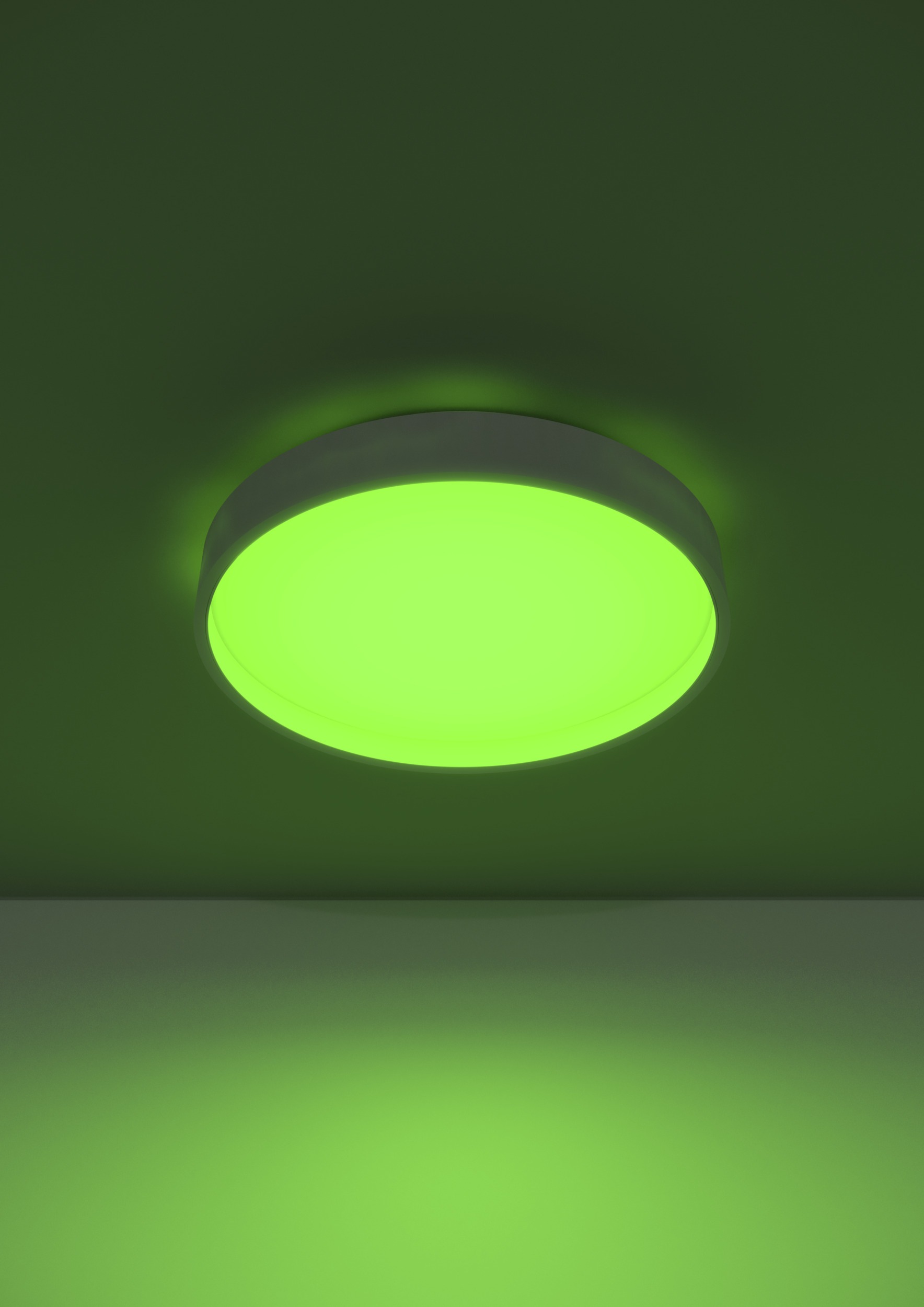 EGLO LED Deckenleuchte »MASSIGNANO-Z Deckenlampe, Disco-Modus, ZigBee 3.0, Wohnzimmerlampe« LED-Modul 1 Stk. RGB | warmweiß - kaltweiß Fernbedienung inkl., App / Sprachsteuerung Alexa, H: 6,5cm x D: 40 cm