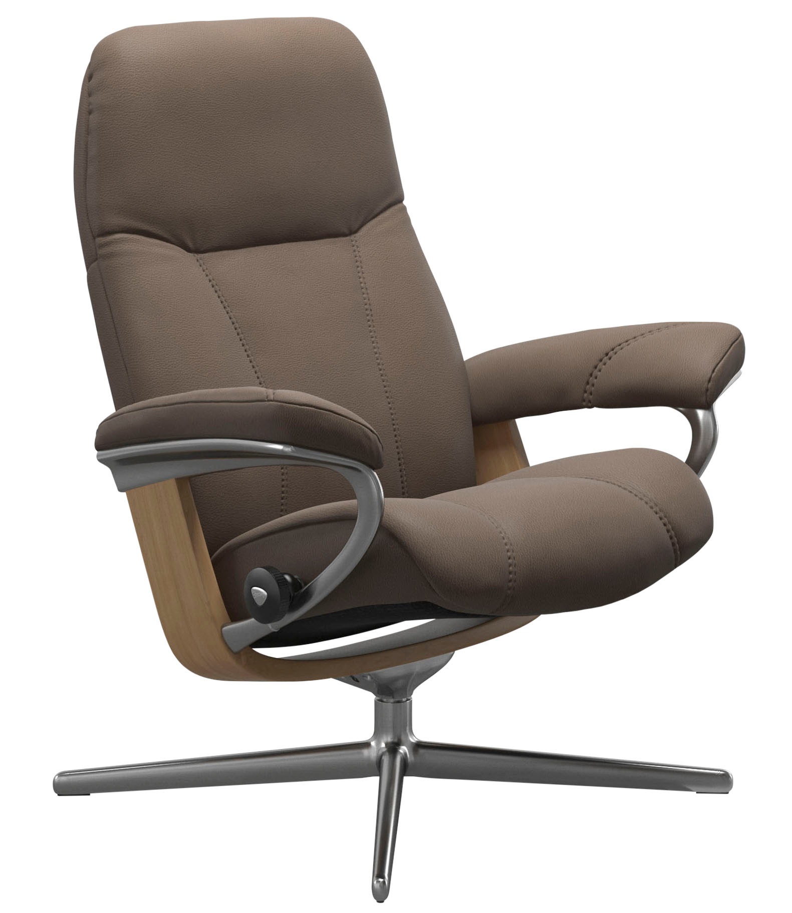 Stressless® Relaxsessel »Consul«, mit Cross Base, Größe S, M & L, Holzakzent Eiche