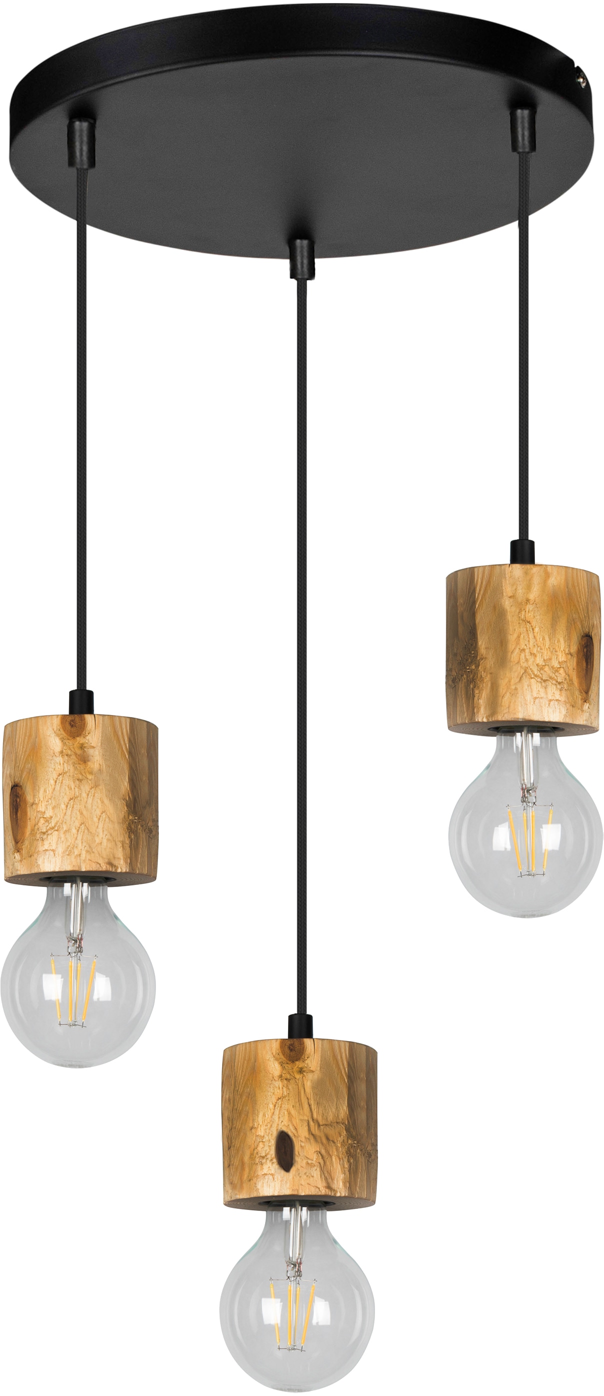 SPOT Light Pendelleuchte »PINO«, 3 flammig, Leuchtmittel E27   ohne Leuchtm günstig online kaufen