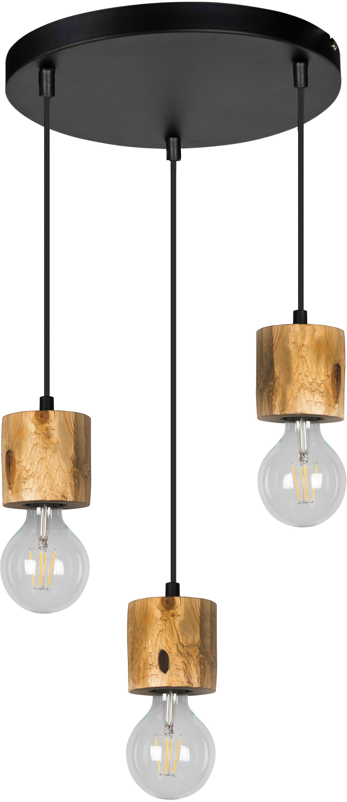 SPOT Light Pendelleuchte »PINO«, 3 flammig, Leuchtmittel E27   ohne Leuchtm günstig online kaufen