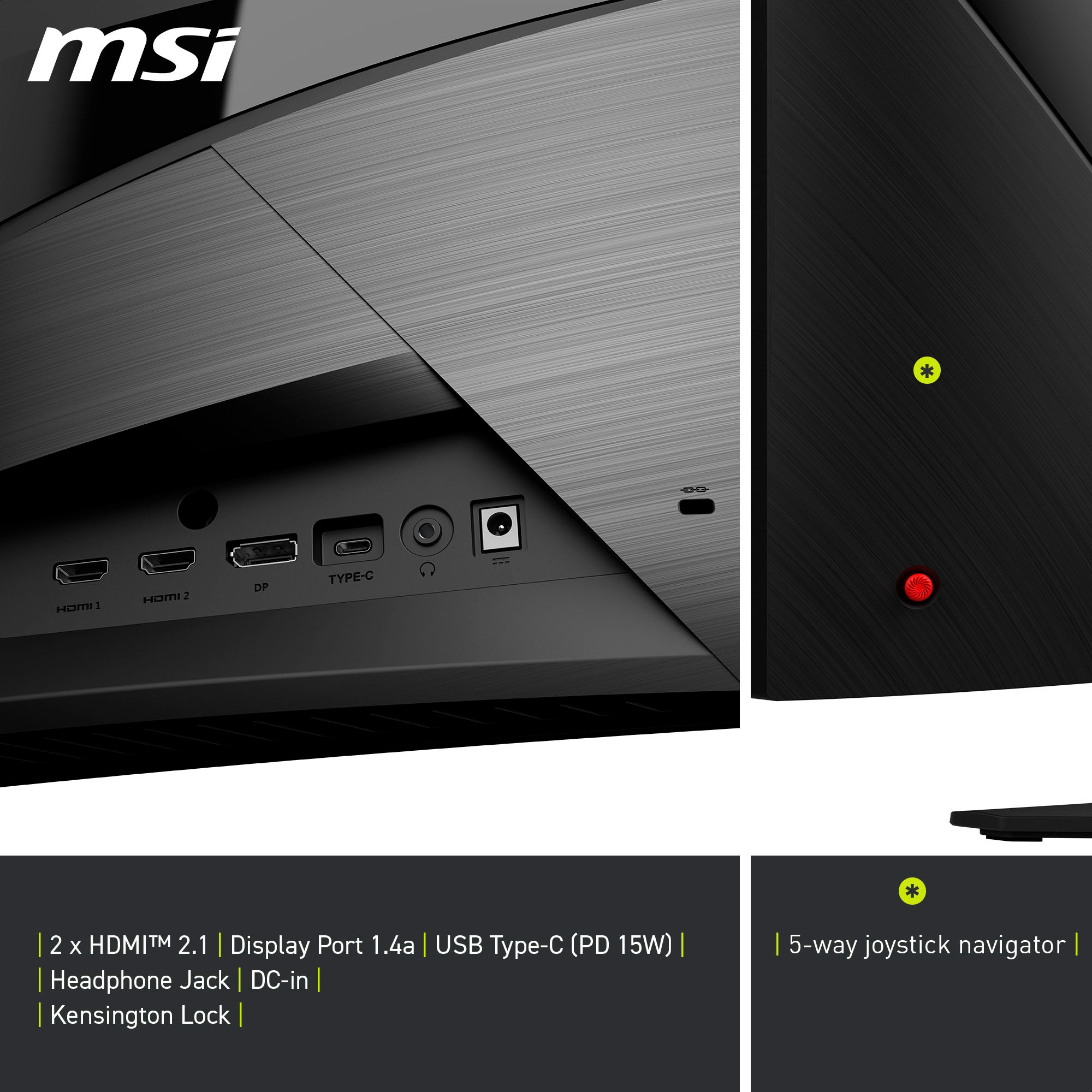 MSI Curved-Gaming-Monitor »MAG 321CUPDF«, 80 cm/32 Zoll, 3840 x 2160 px, 4K Ultra HD, 0,5 ms Reaktionszeit, 160 Hz