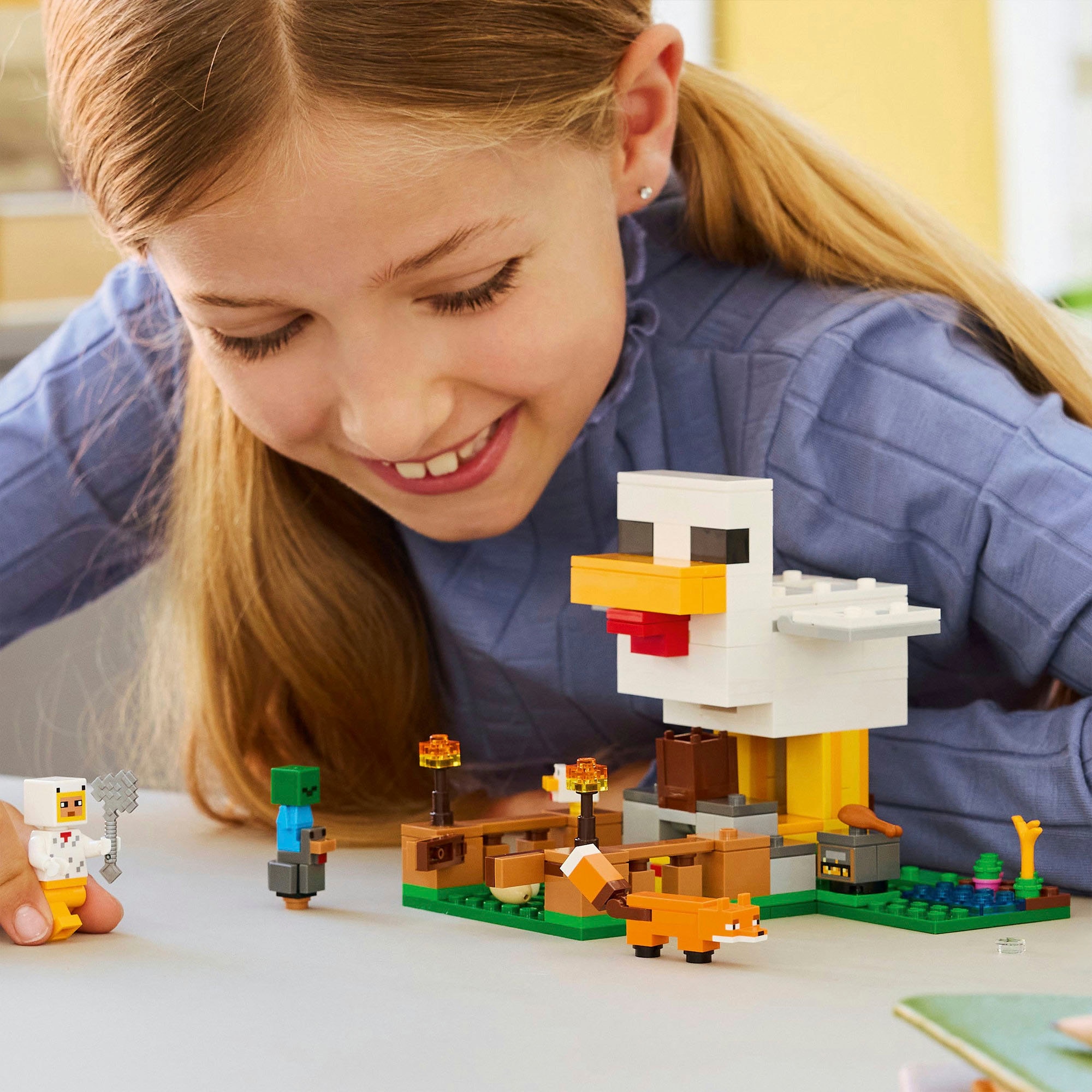 LEGO® Konstruktionsspielsteine »Hühnerfarm (21585), LEGO Minecraft« Made in Europe