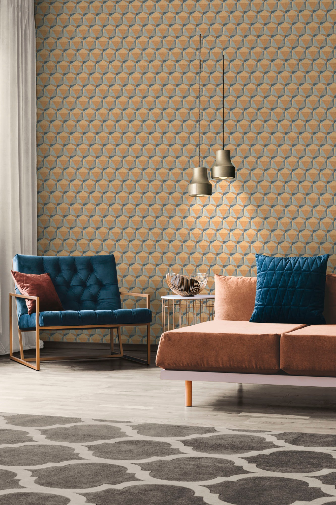 A.S. Création Vliestapete »Nara Grafisch 3D Effekt«, matt-gemustert-neutral, 3D Muster Grafiktapete Tapeten Wohnzimmer Schlafzimmer Küche Flur Büro