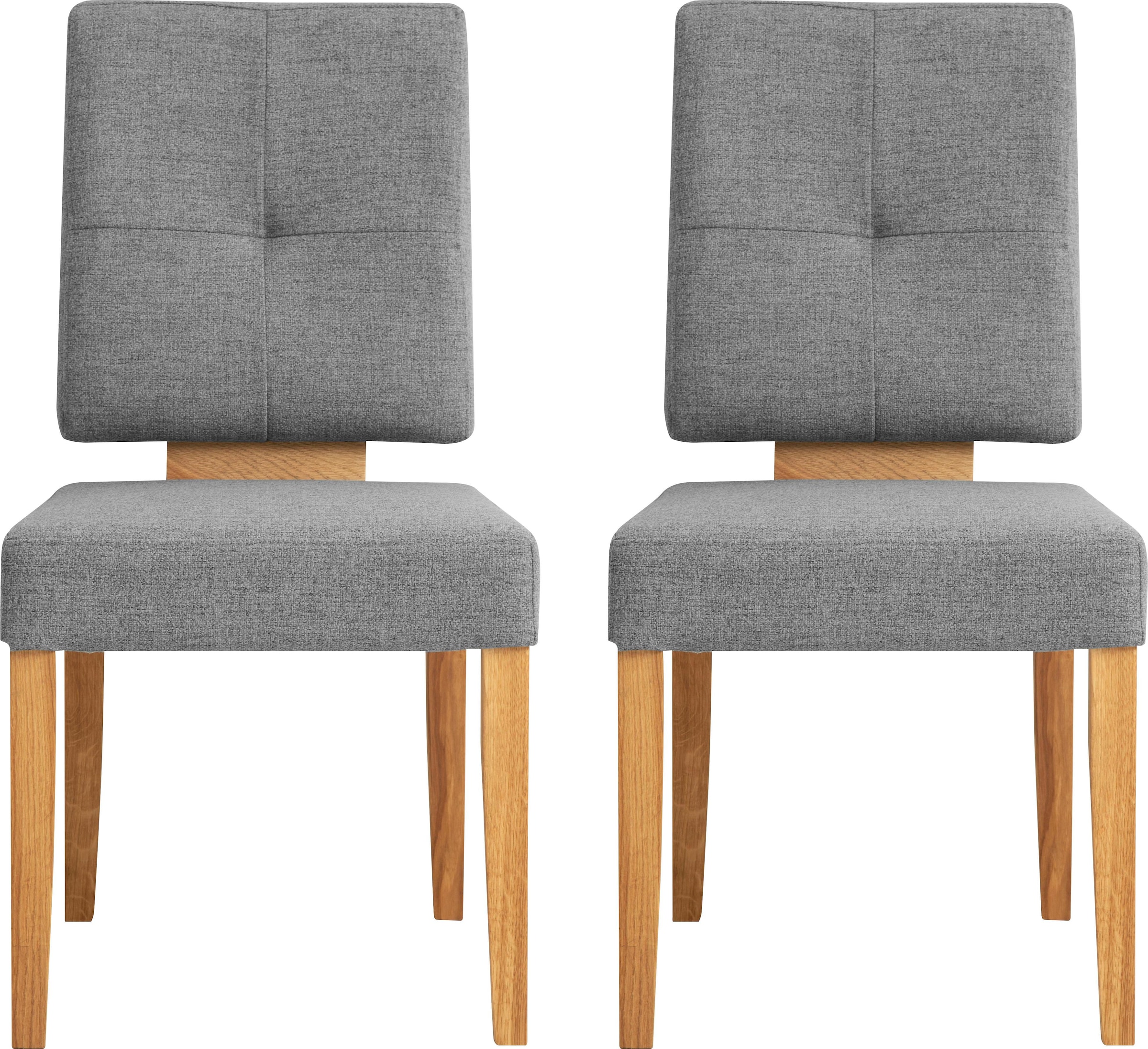 Home affaire Esszimmerstuhl »Ponza Polsterstuhl« (Set) 2 Stk.Gestell Eiche günstig online kaufen