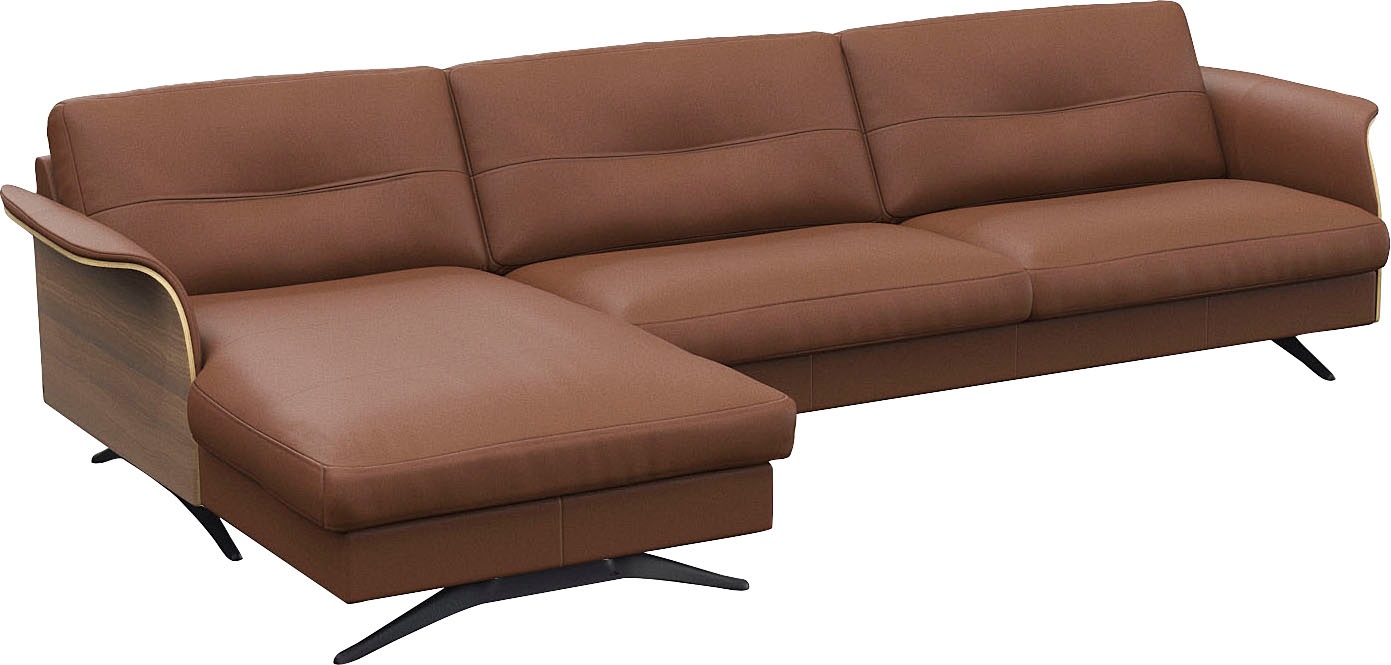 FLEXLUX Ecksofa »Glow, super bequem durch hochwertigem Sitzaufbau mit Feder günstig online kaufen