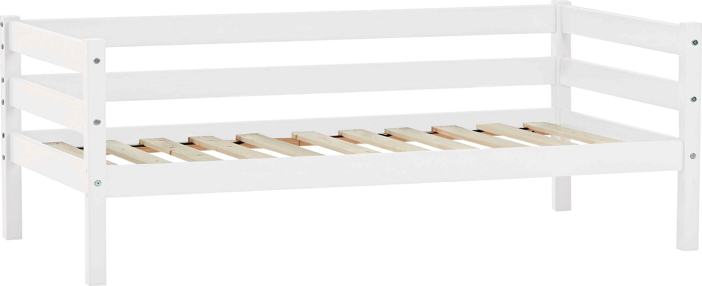 Hoppekids Einzelbett »ECO Comfort Kinderbett, Kiefer Massivholz, Jugendbett inkl. Rollrost« 70x160 cm, wahlweise in verschieden Farben/ Matratze/ Absturzsicherung