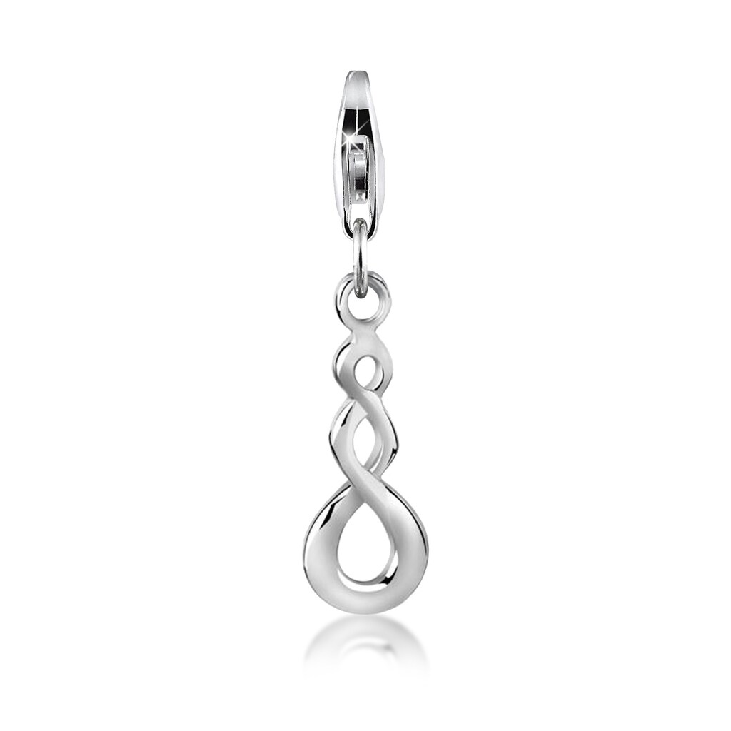 Nenalina Charm-Einhänger »Maori Infinity Kraft Symbol-Charm Twist 925 Silber«