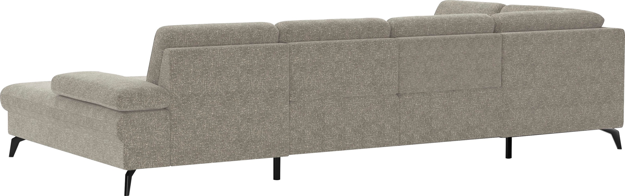 sit&more Wohnlandschaft »Morris U-Form, inkl. Sitztiefenverstellung«, wahlweise mit Armteilverstellung, Bettfunktion & Bettkasten