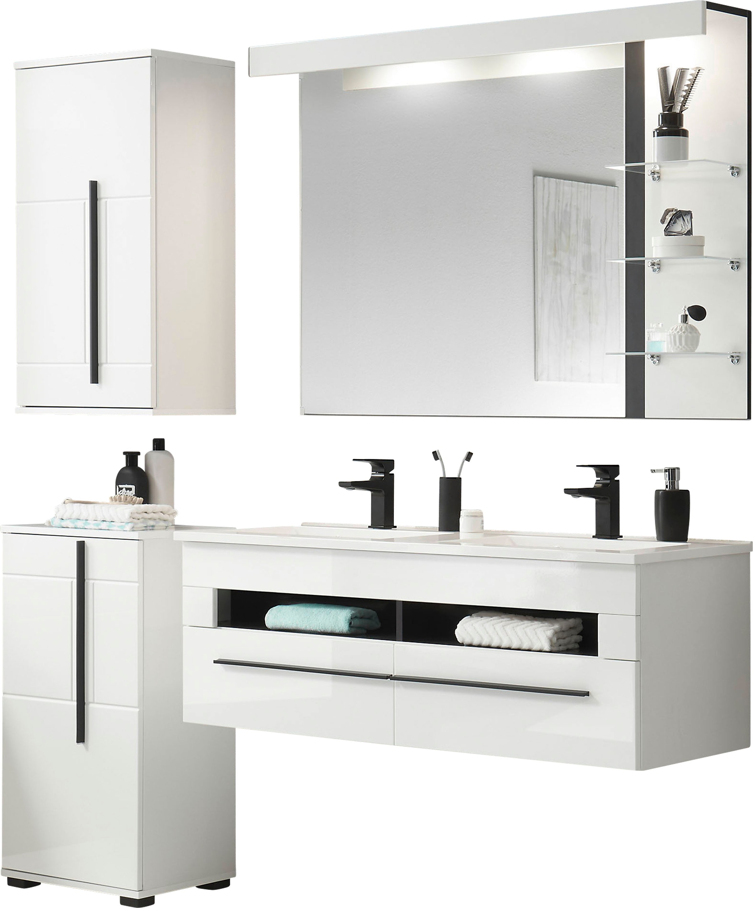INOSIGN Badmöbel-Set »Cantara, Bad im modernen Design, 4-teiliges Badezimme günstig online kaufen