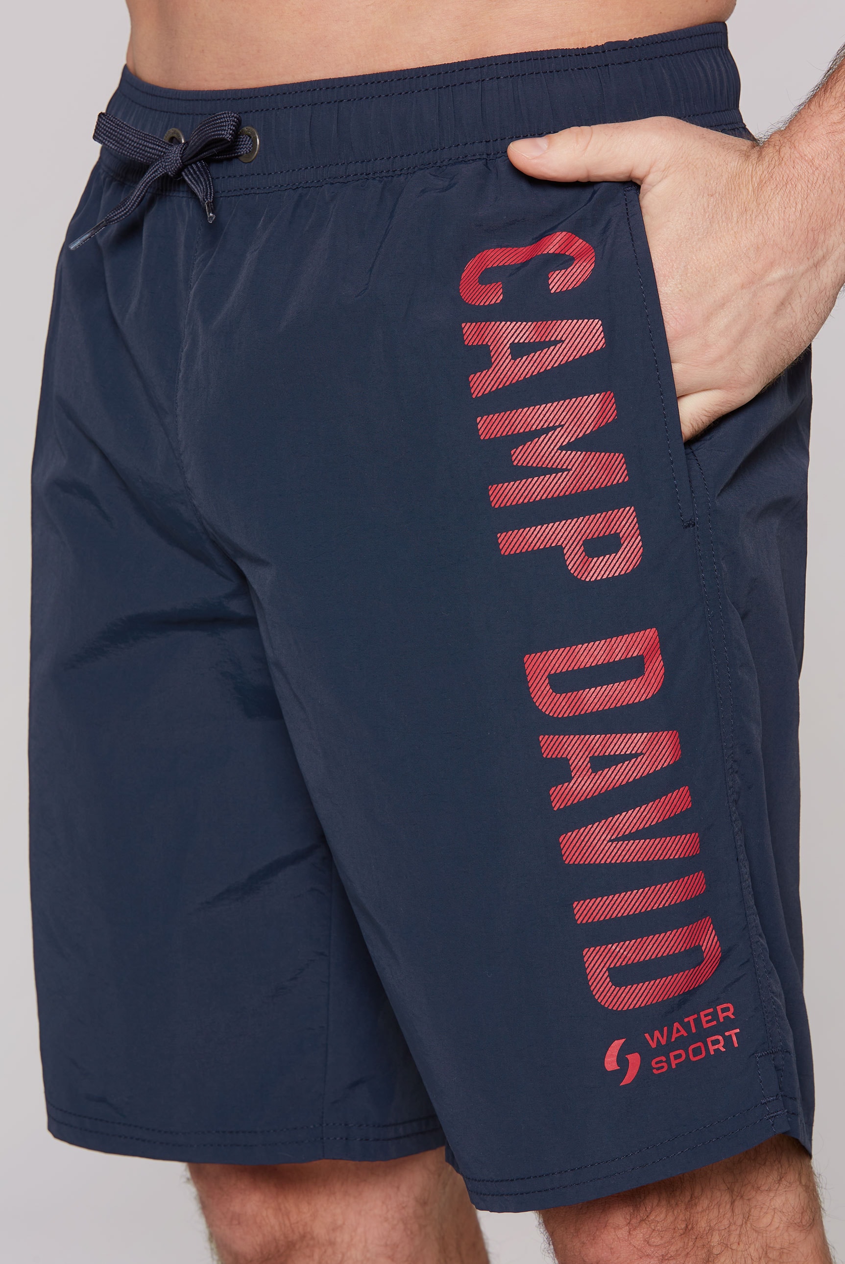 CAMP DAVID Badeshorts, mit Logo Schriftzug