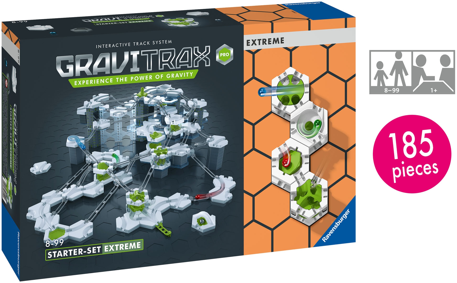 Ravensburger Kugelbahn-Bausatz »GraviTrax PRO Starter-Set Extreme«, Made in Europe