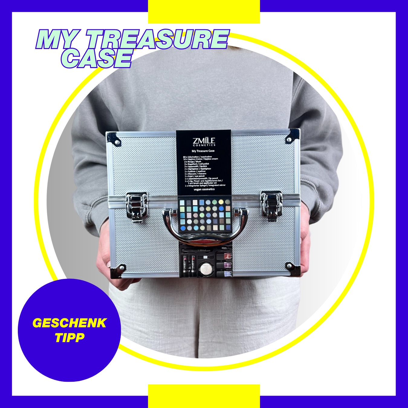 ZMILE COSMETICS Kosmetik-Koffer »My Treasure Case«, (113 tlg.), mit veganer Formulierung