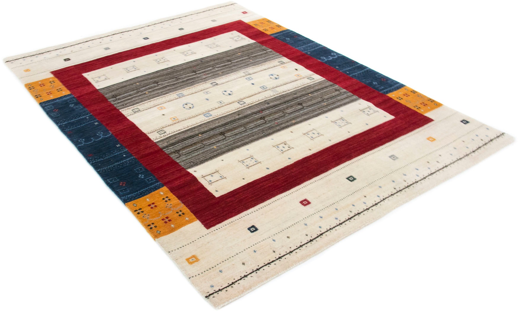 carpetfine Wollteppich »Gabbeh Sofia, auch als Läufer«, rechteckig, 15 mm H günstig online kaufen