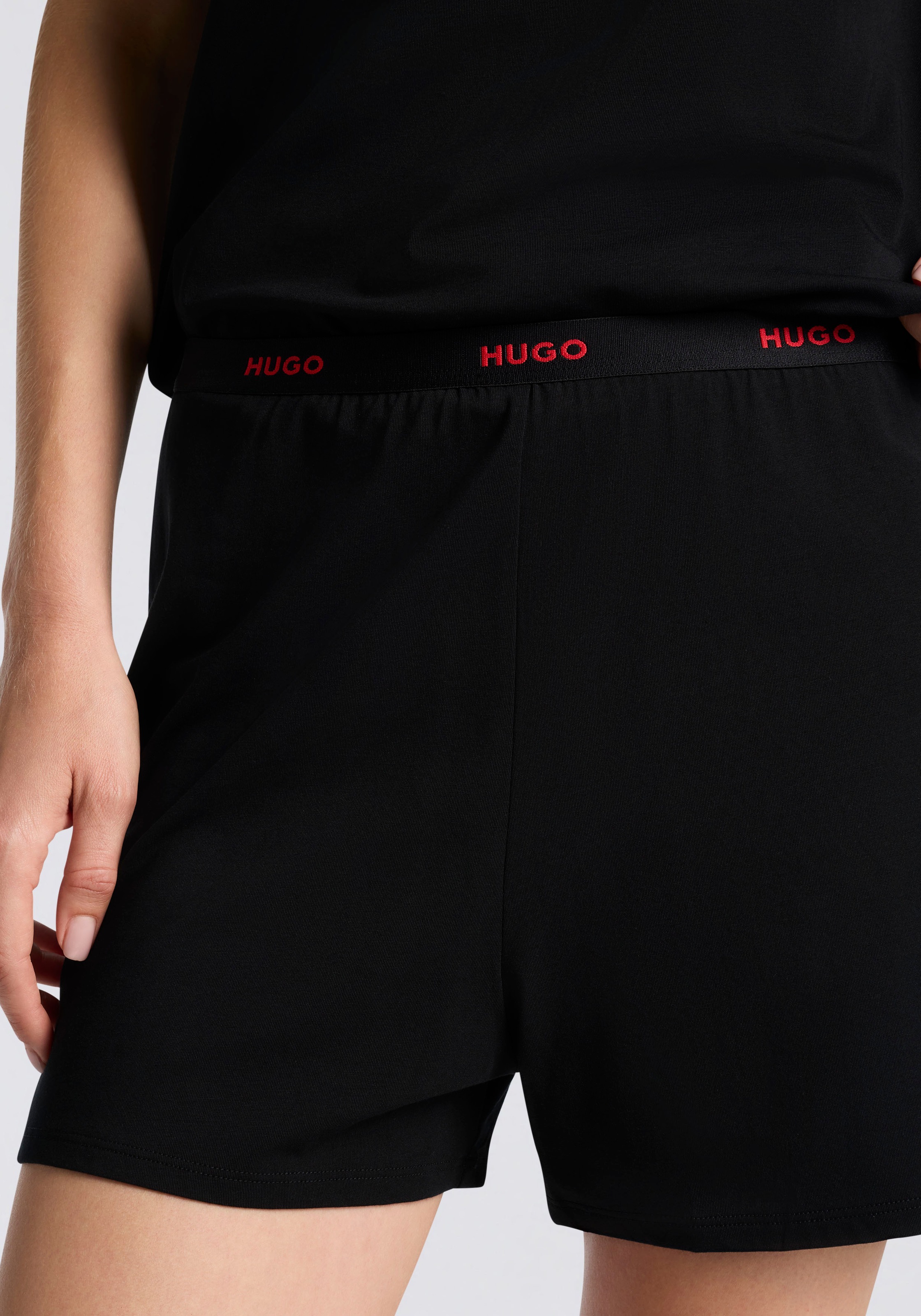 HUGO Underwear Schlafshorts  Hugo Logo-Elastikbund