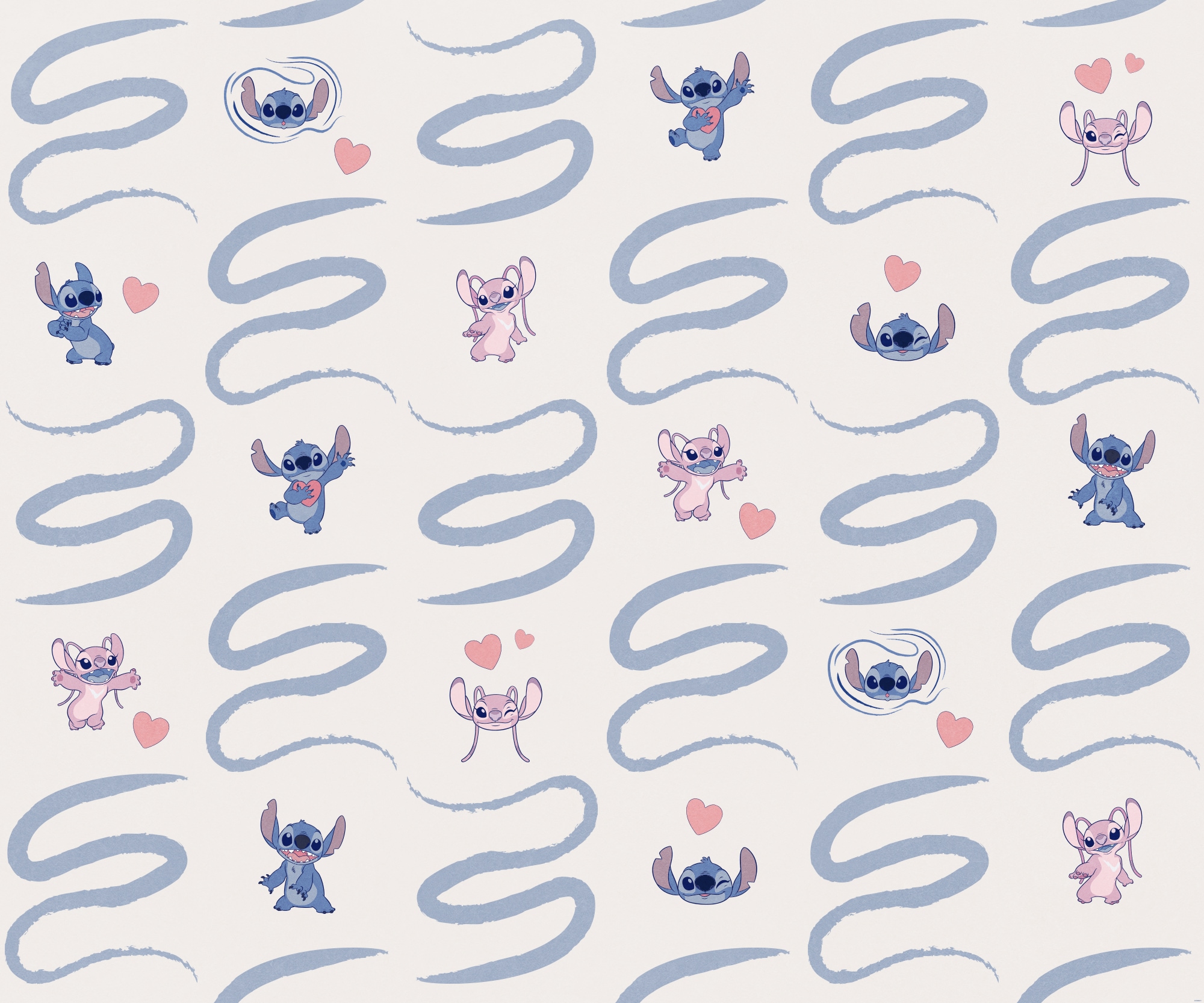 Komar Fototapete »Digitaldruck Vlies - Lilo und Stitch Be Kind - Größe 300 x 250 cm«, bedruckt, Kinderzimmer