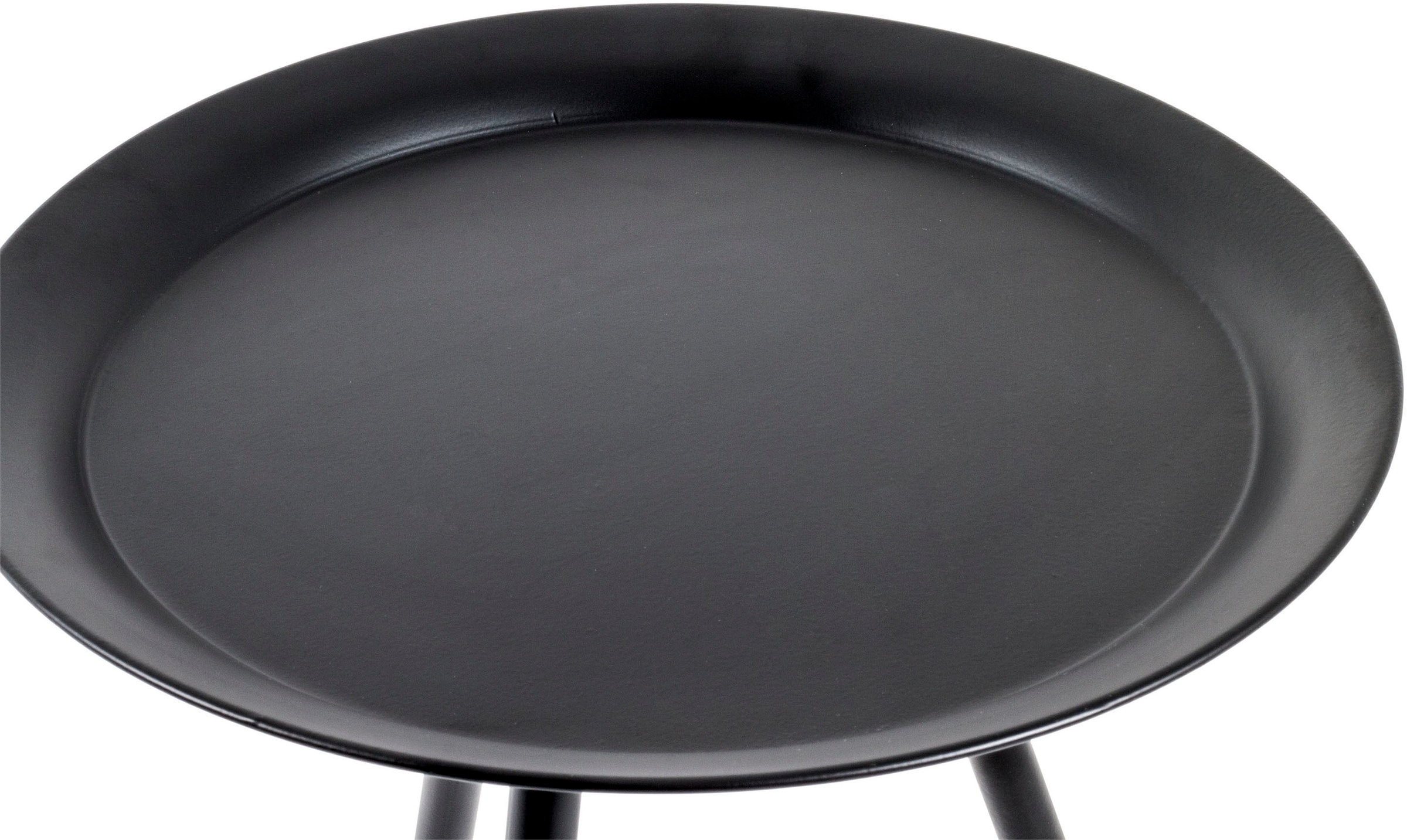 HAKU Beistelltisch »Sofatisch, Wohnzimmertisch« 1 Stk. tlg. rund - aus Metall Schwarz - Ø/H 38/47 cm