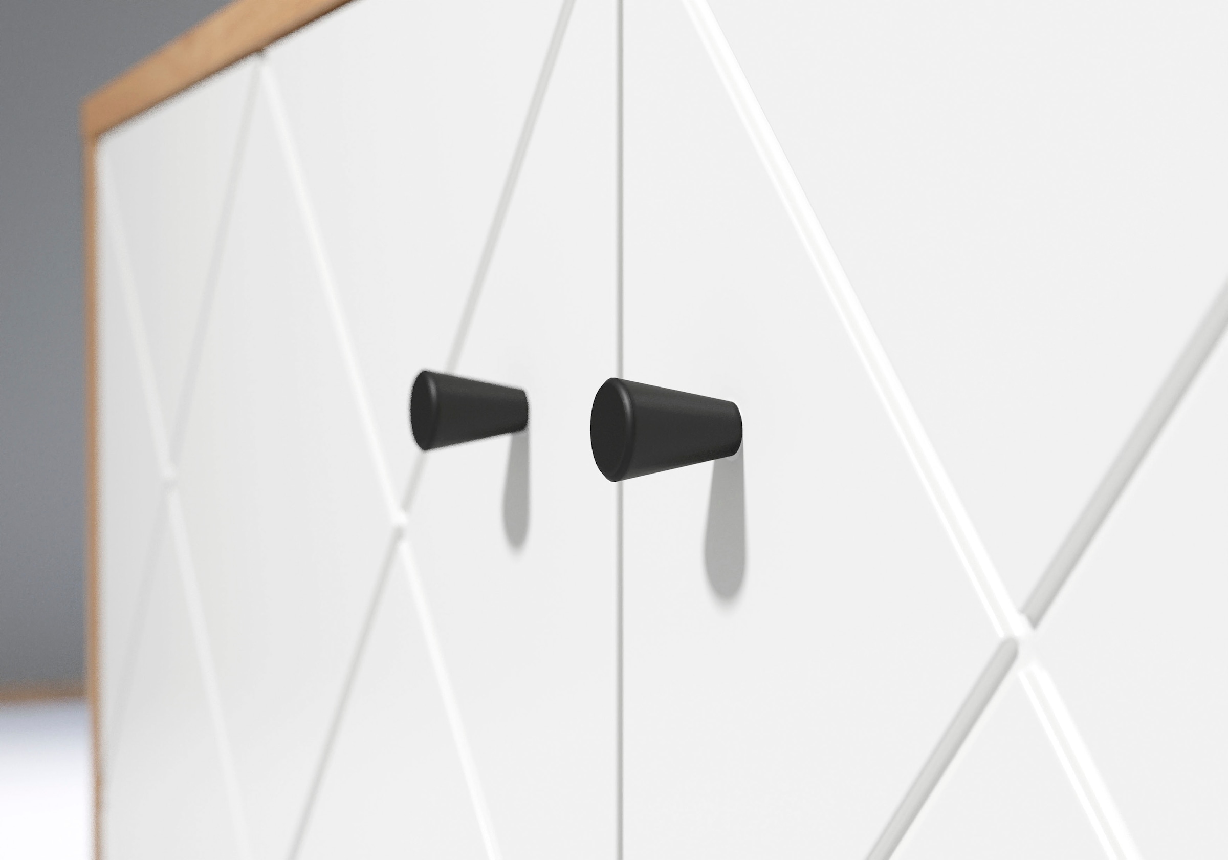 Places of Style Sideboard »Tarragona«, Kommode, Fräsungen in Rautenoptik, Breite 183 cm