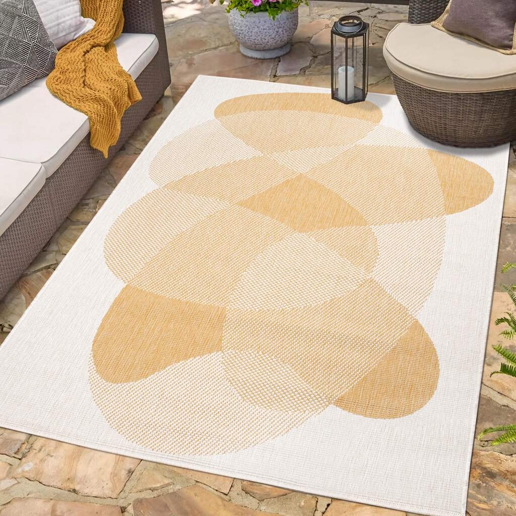Carpet City Outdoorteppich »DUO RUG 5835«, rechteckig, 5 mm Höhe, Wendetepp günstig online kaufen