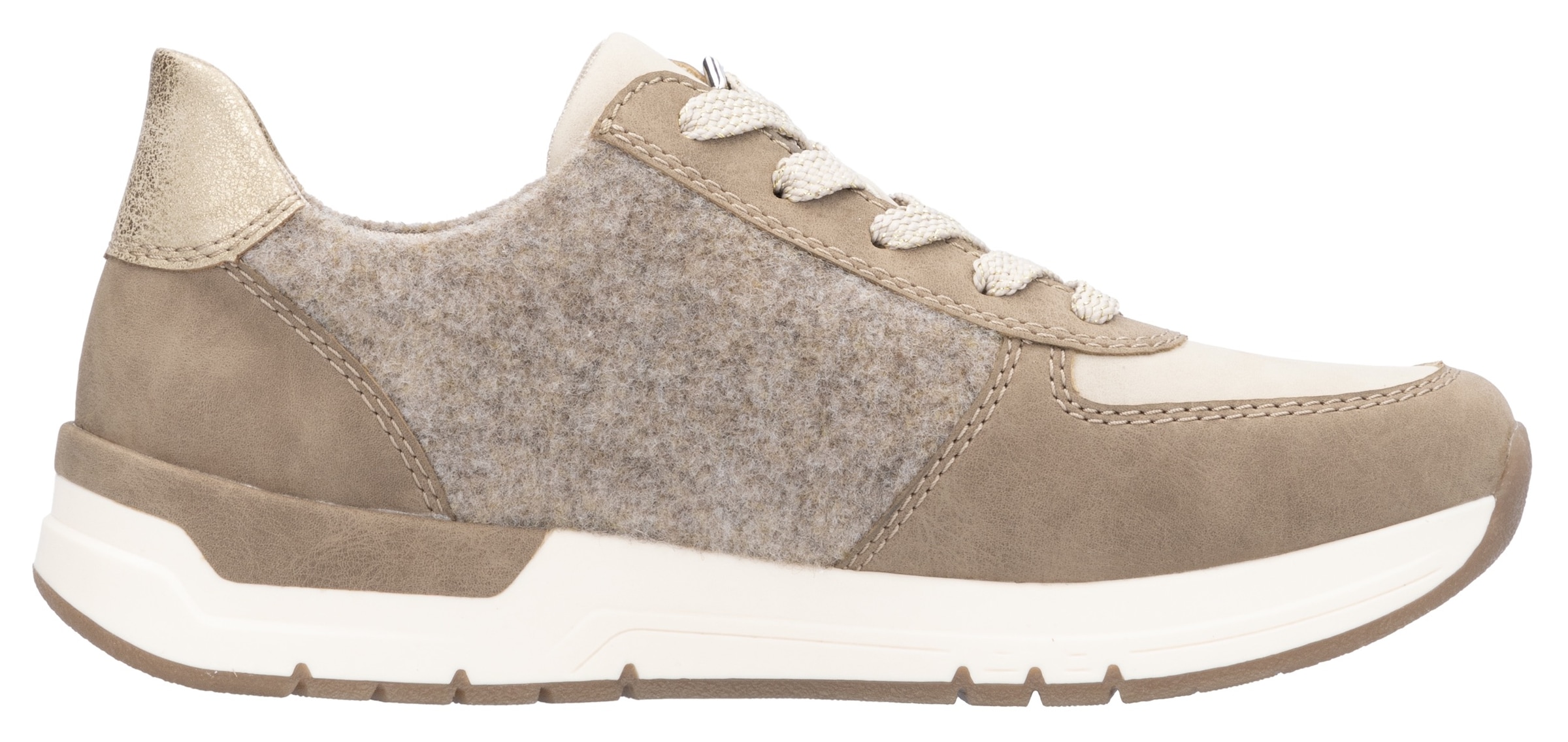 Rieker Sneaker, Freizeitschuh, Schnürschuh, Halbschuh mit modischen Akzenten