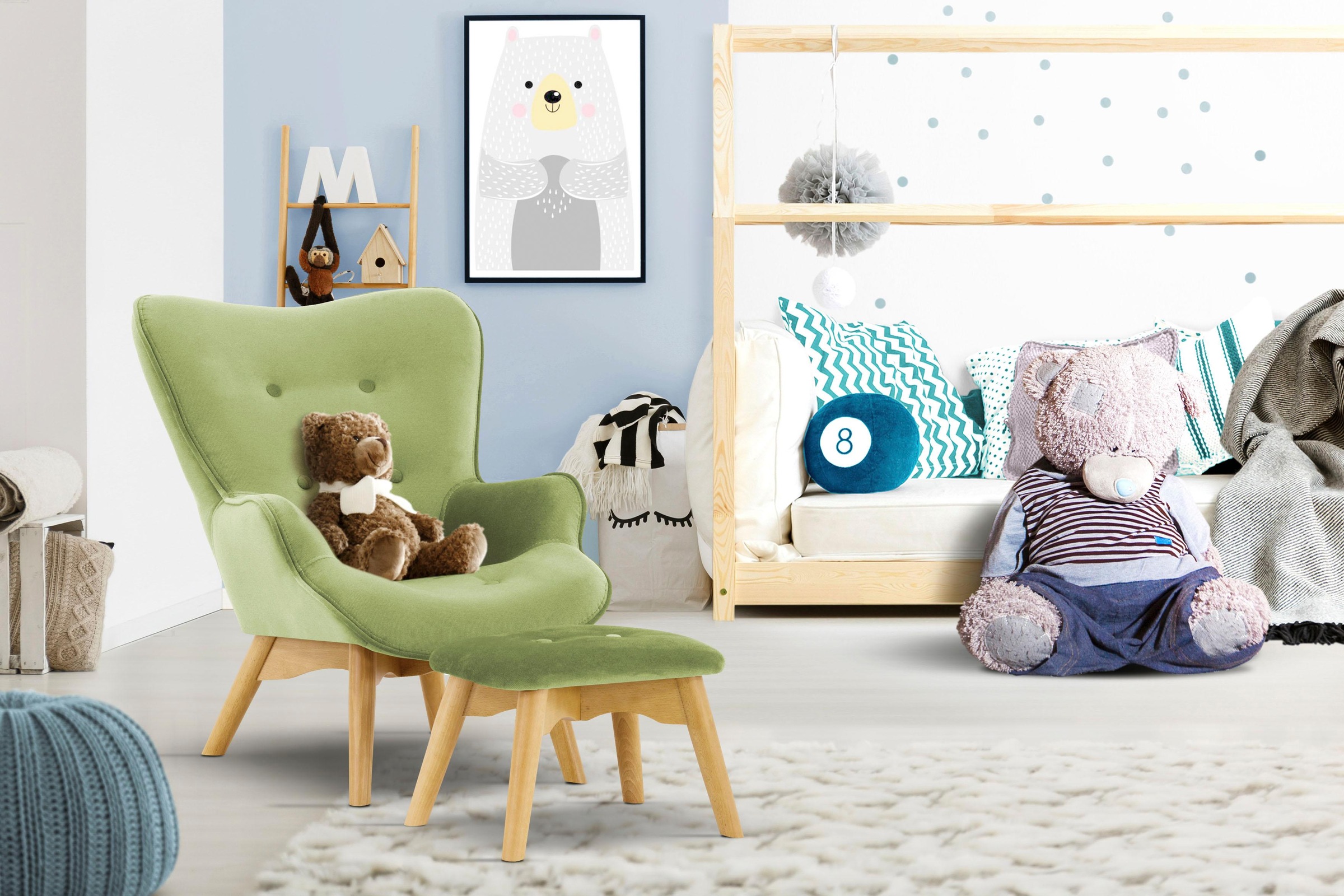 Home affaire Sessel »Duca Mini« in kleiner Ausführung für Kinder günstig online kaufen