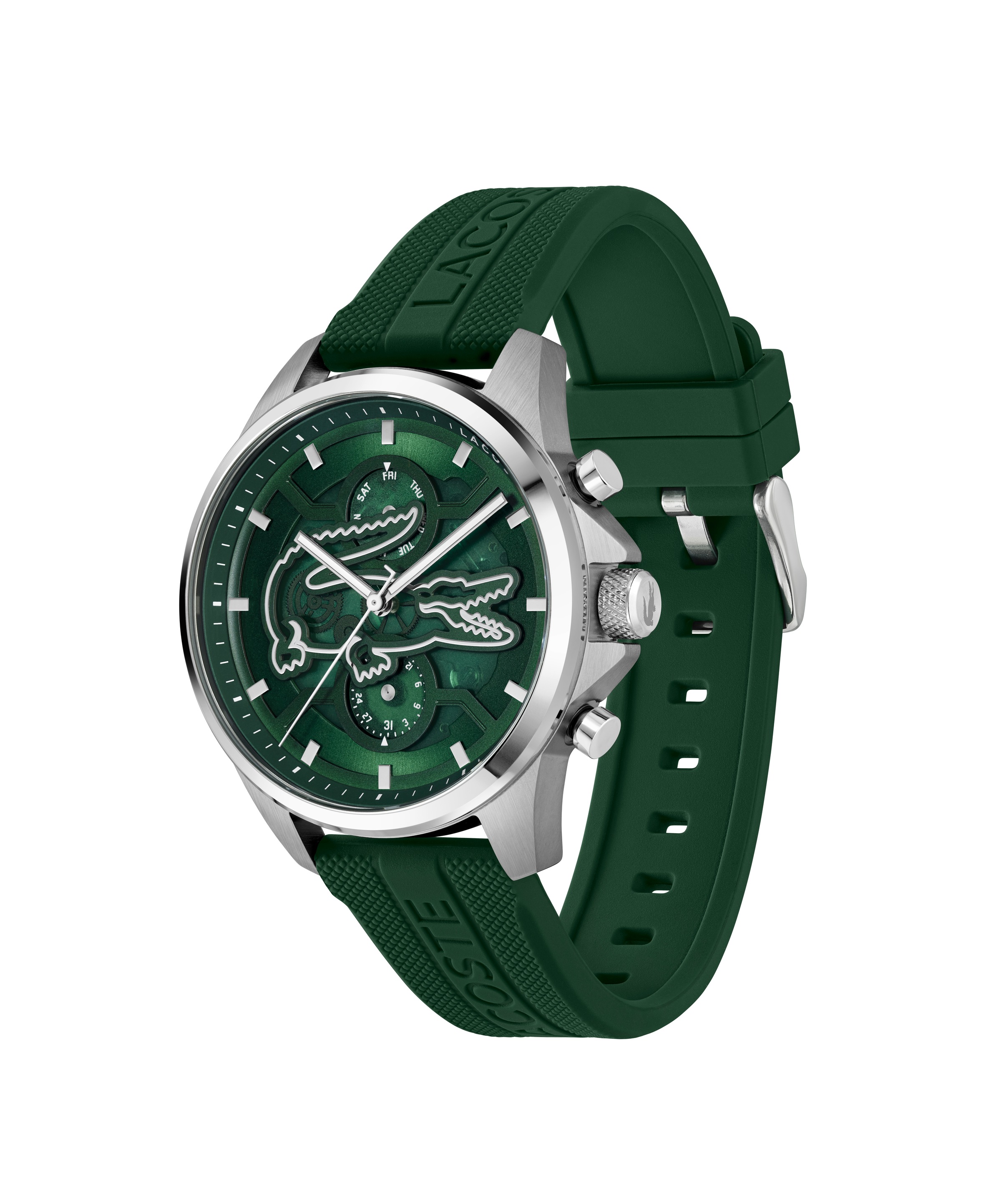 Lacoste Multifunktionsuhr »ARTHOR« Quarzuhr, Armbanduhr, Herrenuhr, Silikonarmband, analog