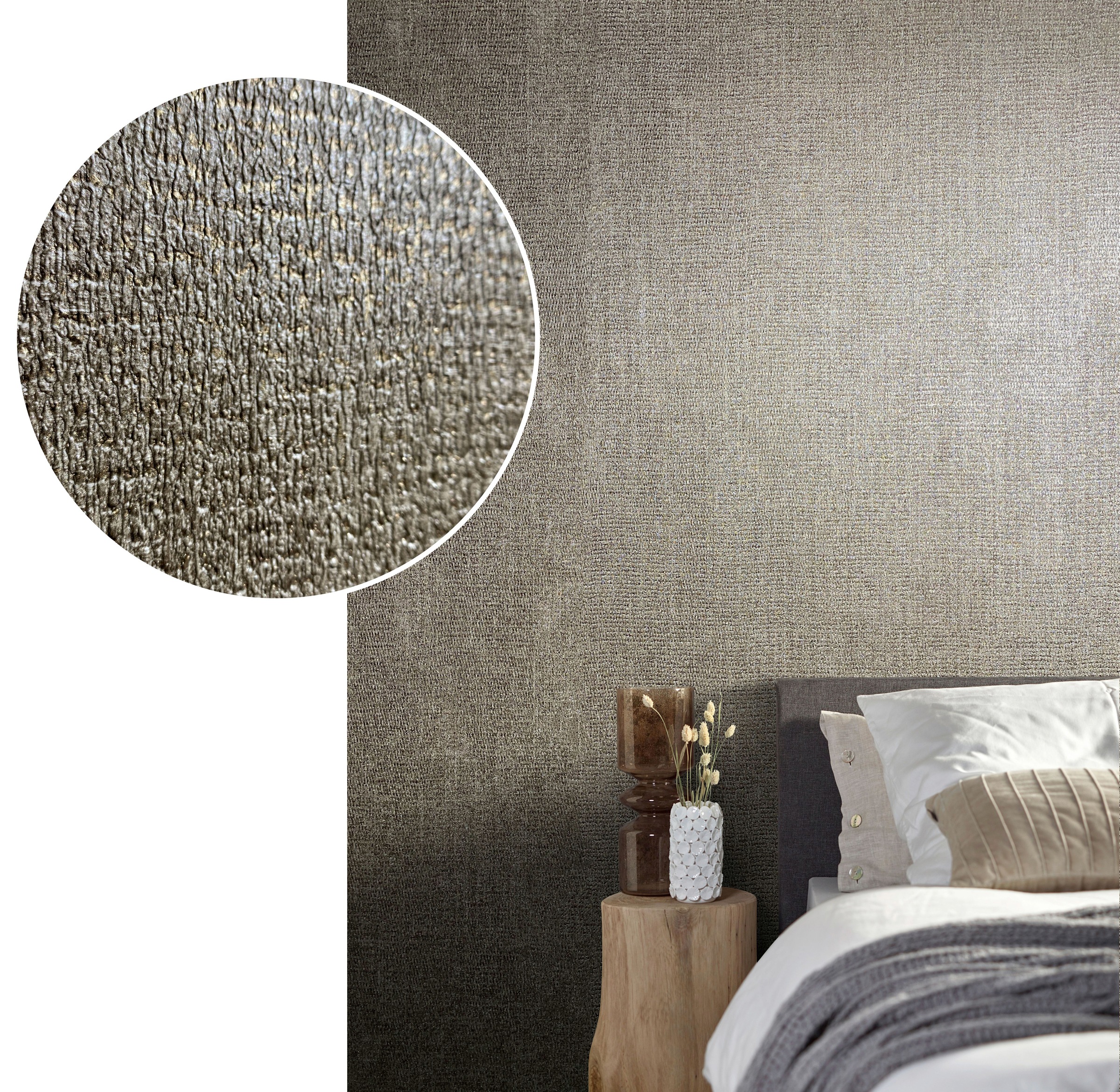 Marburg Vliestapete Natural Opulence Glanz Weiß FSC® günstig online kaufen