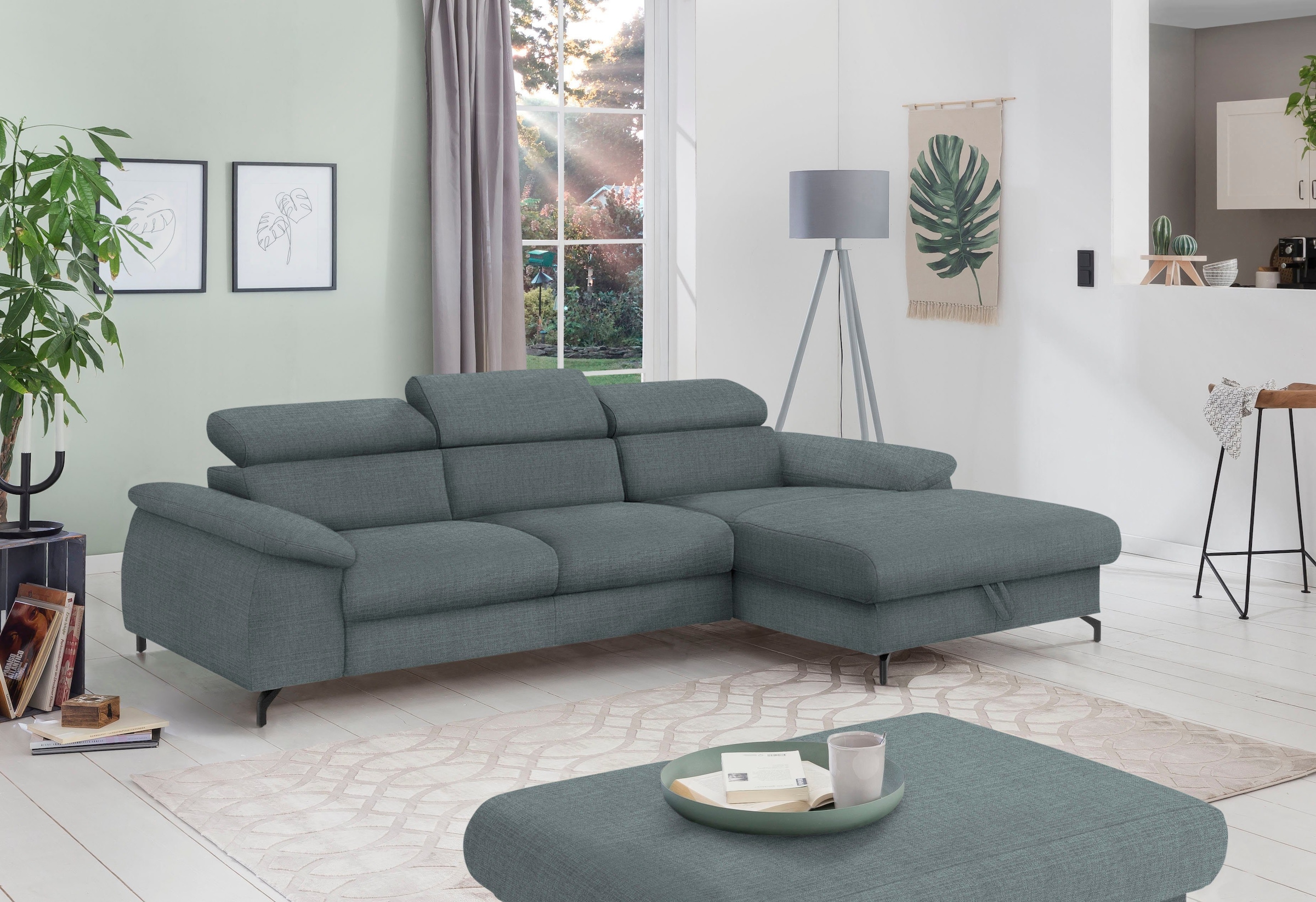 COTTA Polstergarnitur »Komaris L-Form«, (Set), Set bestehend aus: Ecksofa m günstig online kaufen