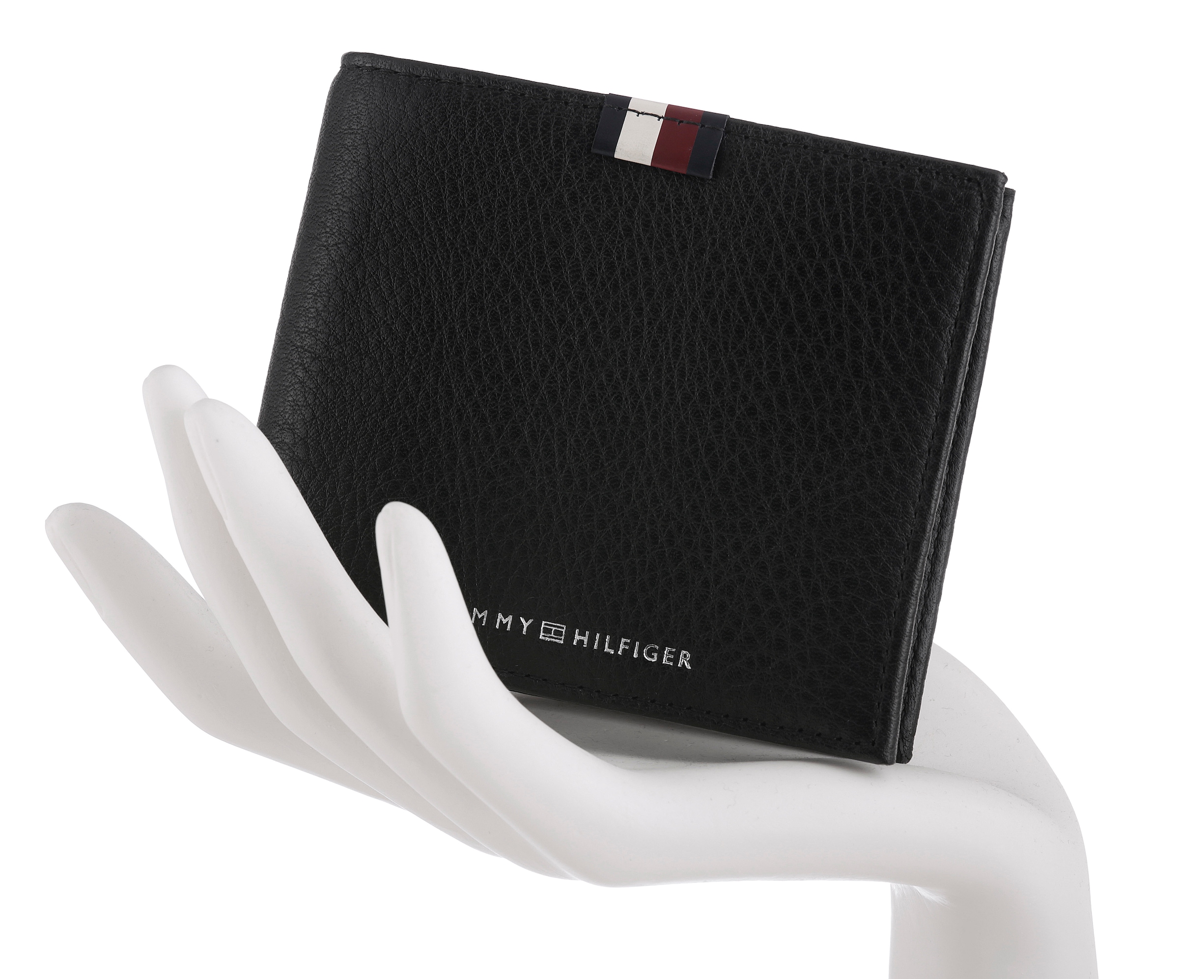 Tommy Hilfiger Geldbörse »TH PREM LEA CC AND COIN«, Men Geldbeutel, Portemonnaie mit Logo-Schriftzug