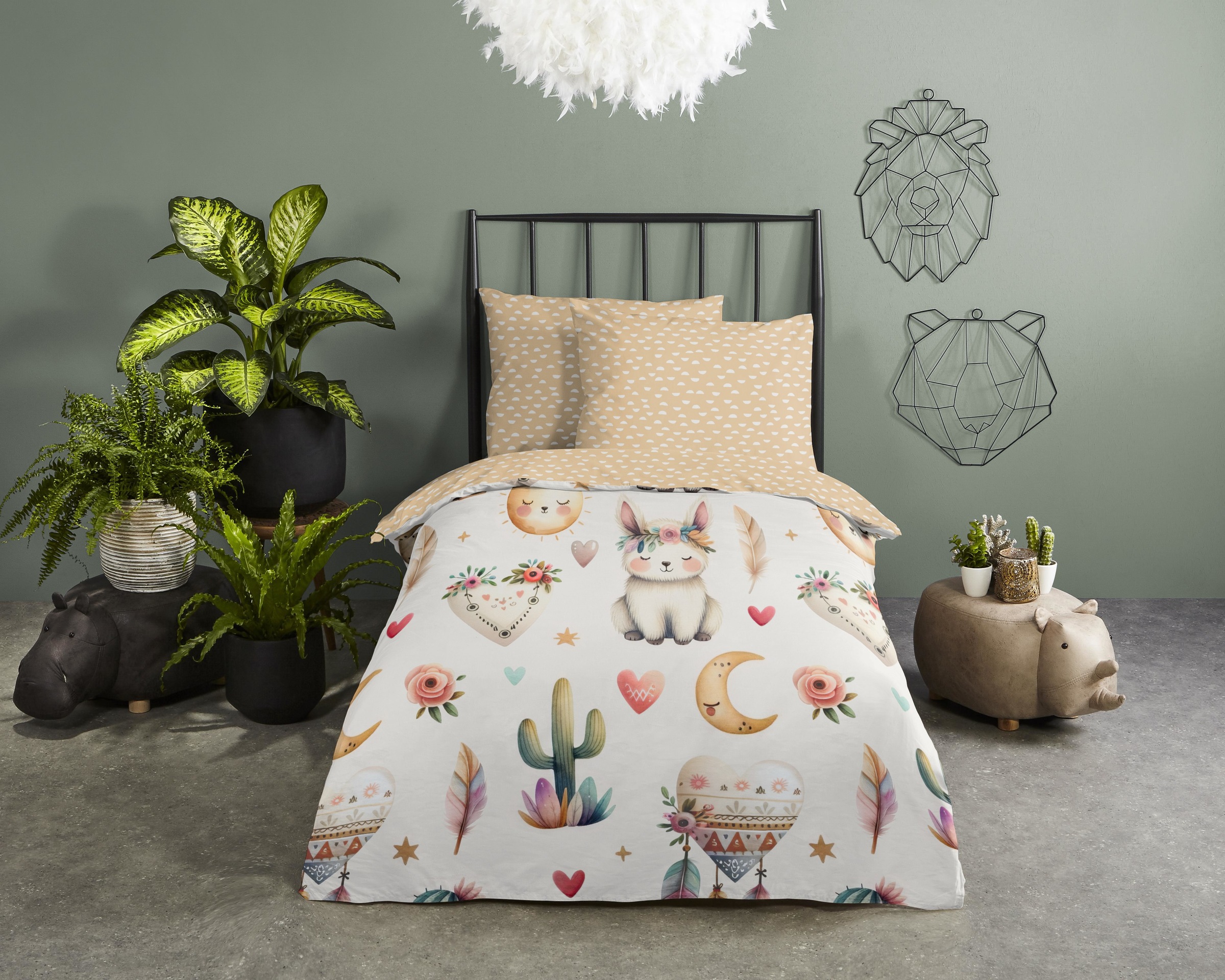good morning Babybettwäsche »Luz«, Baumwolle, Renforcé, 2 Teilig, Wendeopti günstig online kaufen