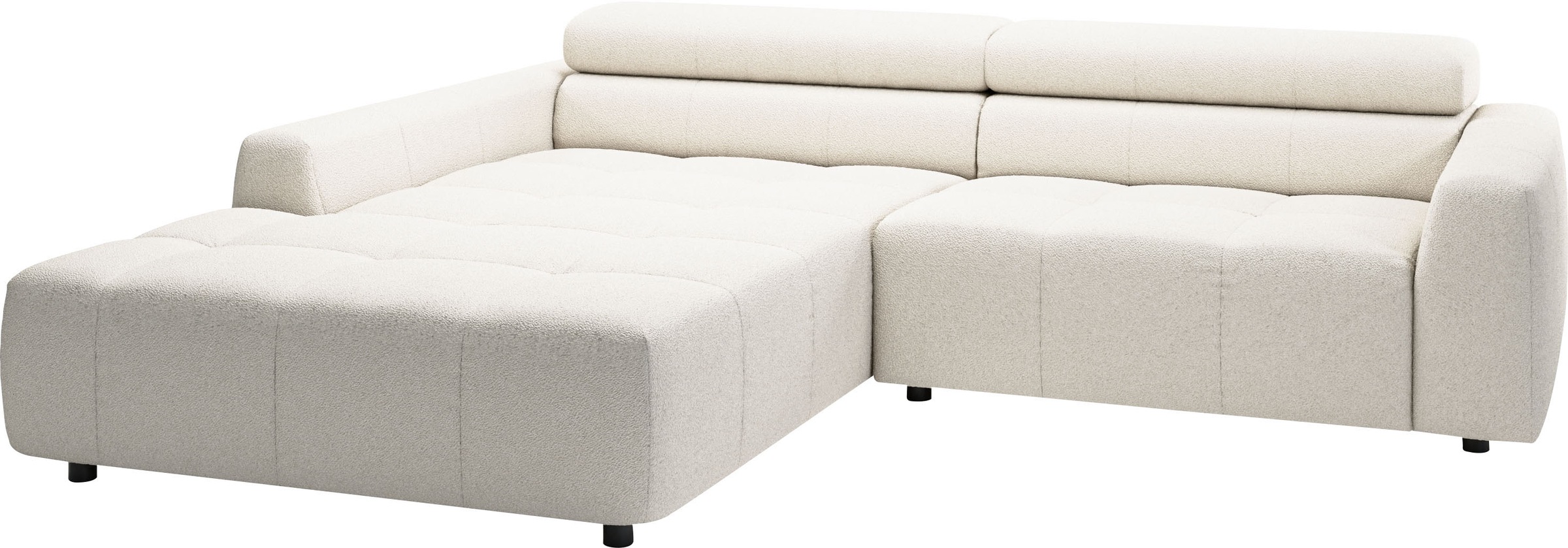 3C Candy Ecksofa »Denver auch mit Cord- und Easy care-Bezug, Kopfteilverstellung L-Form«, wahlweise. mit motorischer Sitztiefenverstellung