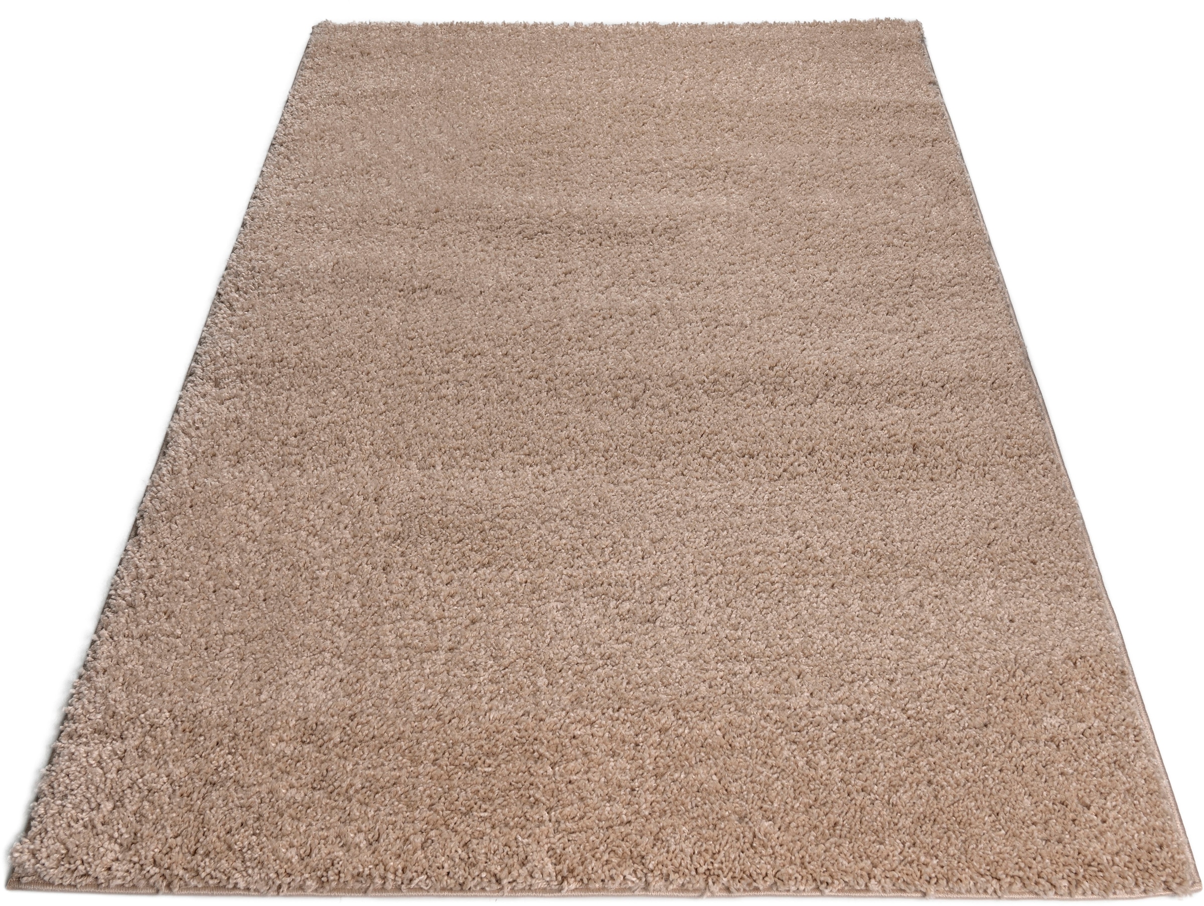 Bild von Bruno Banani Hochflor-Teppich »Shaggy Soft«, rechteckig, gewebt, Uni Farben, besonders weich und kuschelig