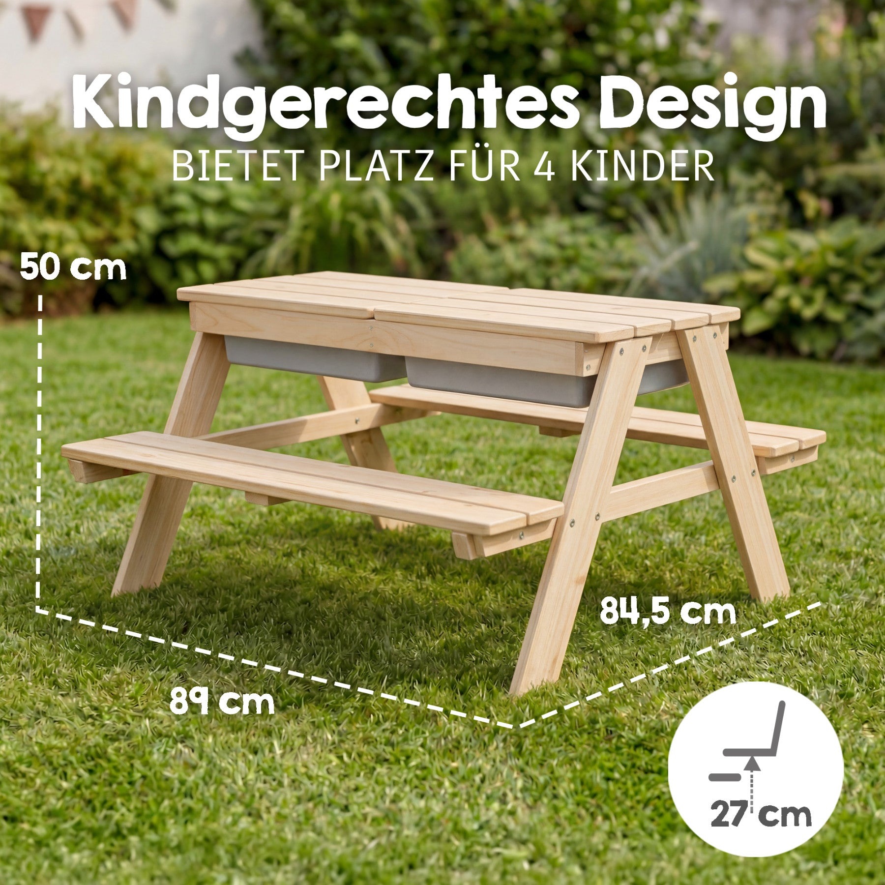 roba® Garten-Kindersitzgruppe »Outdoor+ mit Spielwannen«