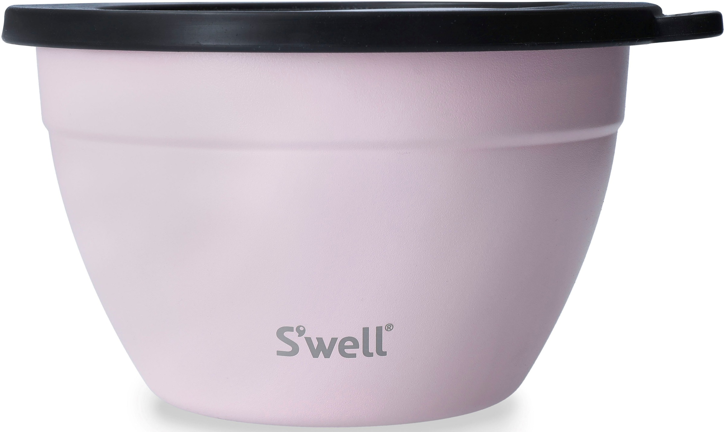 S'well Salatschüssel »S'well Calacatta Gold Salad Bowl Kit, 1.9L«, 3 tlg., aus Edelstahl, Therma-S'well®-Technologie mit vakuumisolierten Außenschale