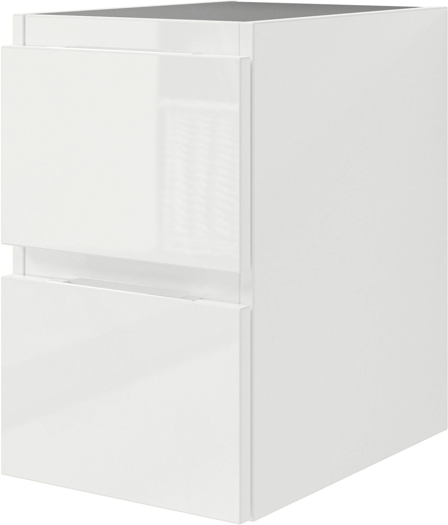 Saphir Badmöbel-Set »Serie 4035 2-teilig, Keramik-Aufsatzbecken mit LED-Spiegel«, (Set), Waschplatz inkl. Türdämpfer, 120 cm breit, 4 Schubladen, 3 Türen