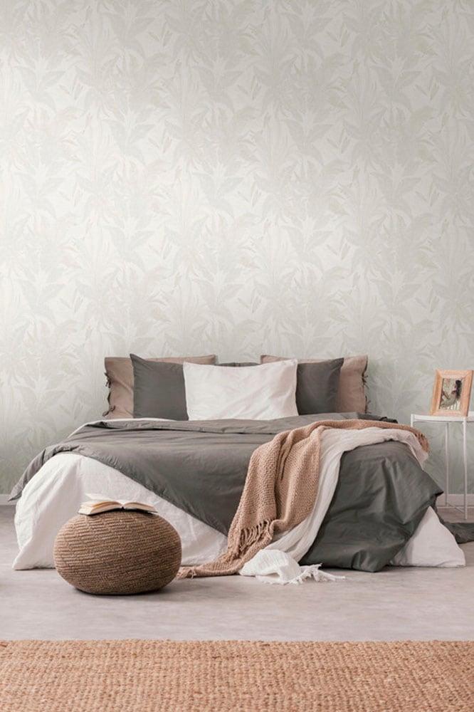 living walls Vliestapete »Stories of Life florale Tapete Blätter Creme Beige«, floral-botanisch-Wald, Metallic Vliestapete für Schlafzimmer Tapeten Wohnzimmer Schlafzimmer