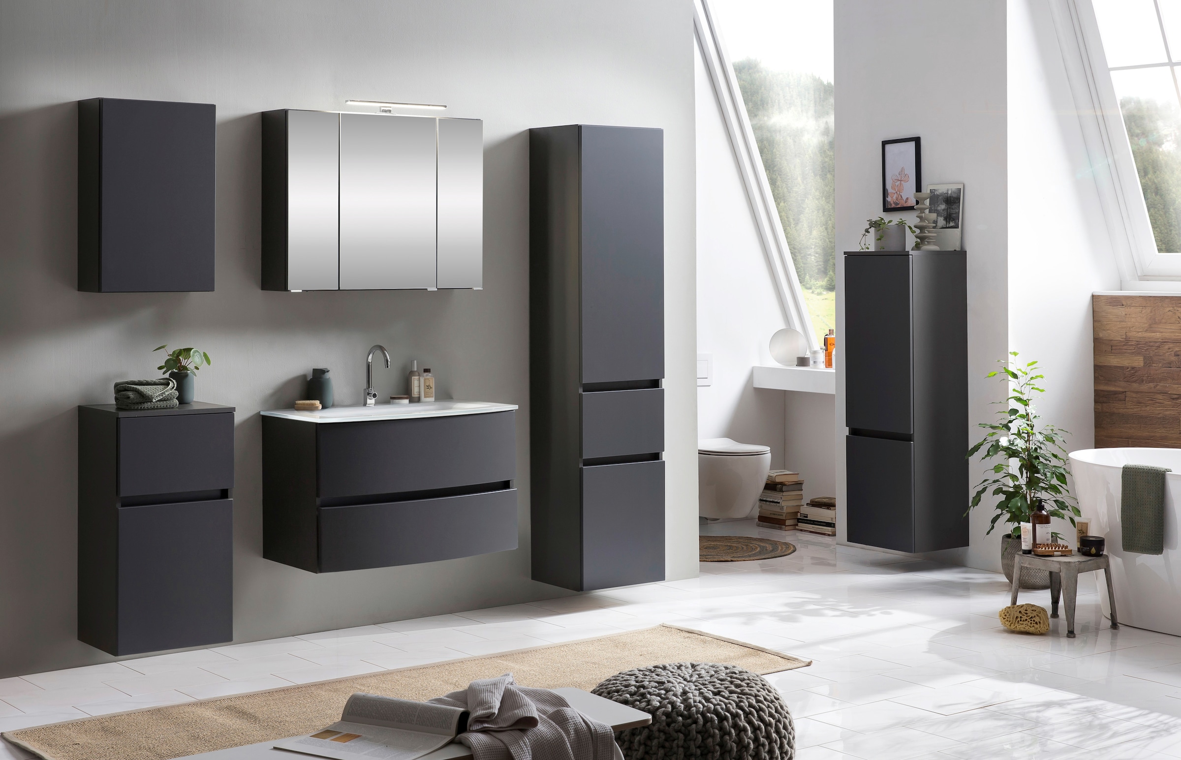 welltime Badezimmer-Set »Kaunas« Set, 4 Stk. tlg. günstig online kaufen