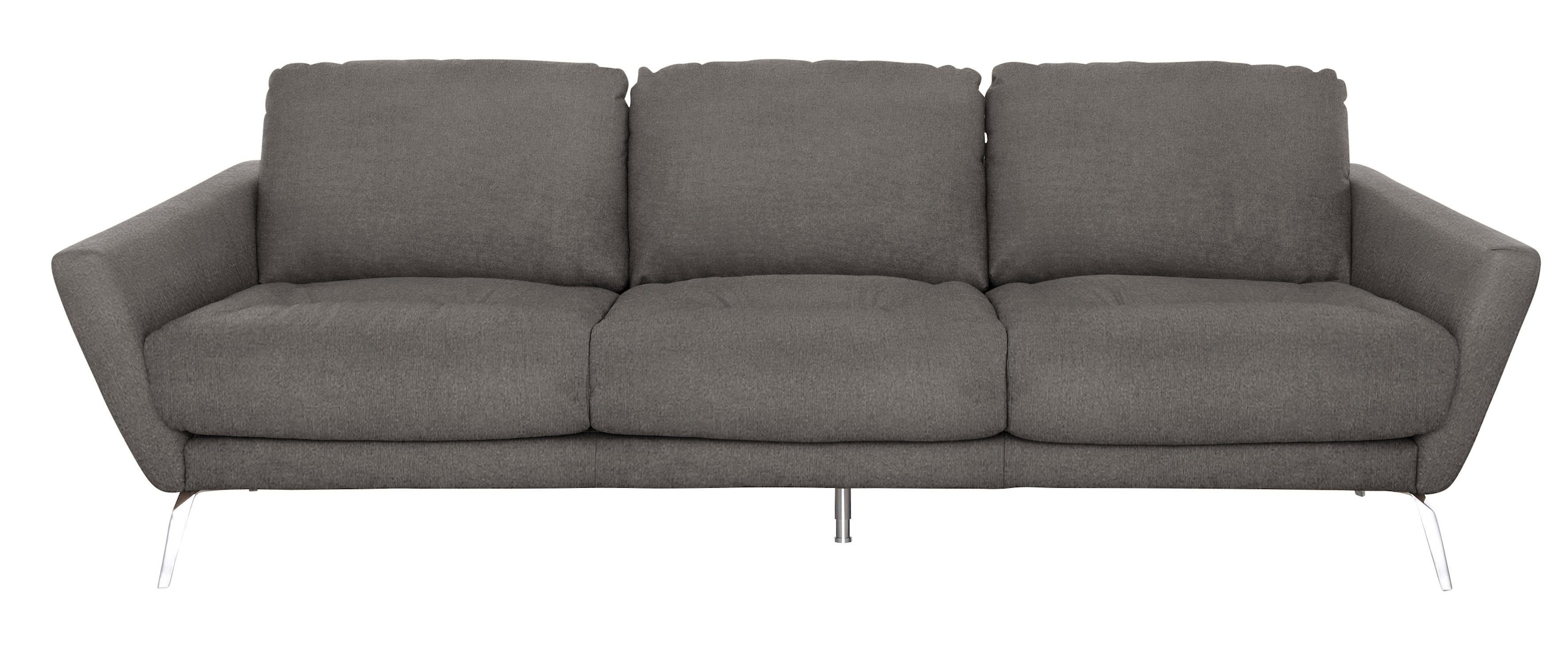 W.SCHILLIG Big-Sofa »softy«, mit dekorativer Heftung im Sitz, Füße Chrom glänzend