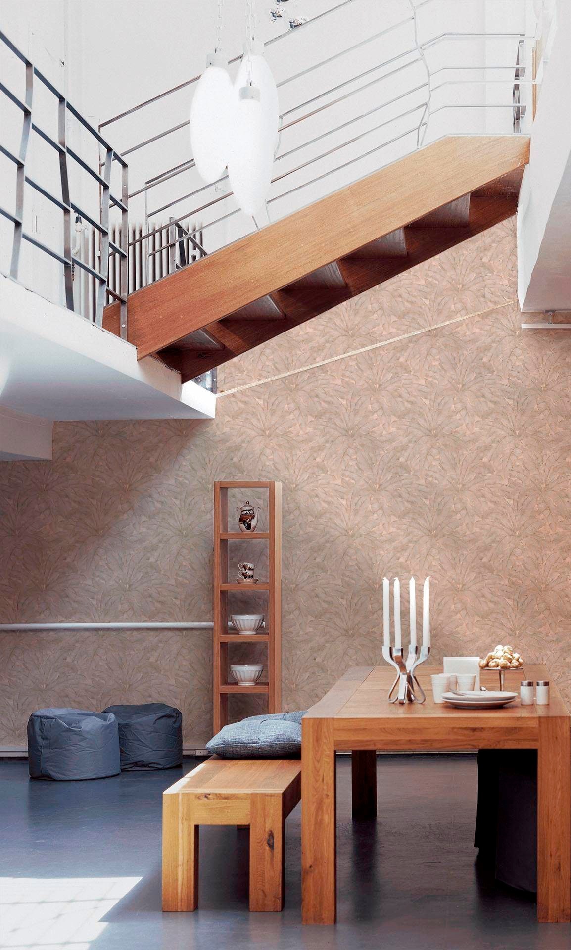 living walls Vliestapete »Metropolitan Stories Francesca Milano«, Wald-natürlich-floral, Modern Tapete Wald Tapeten Wohnzimmer Schlafzimmer Küche Design Optik