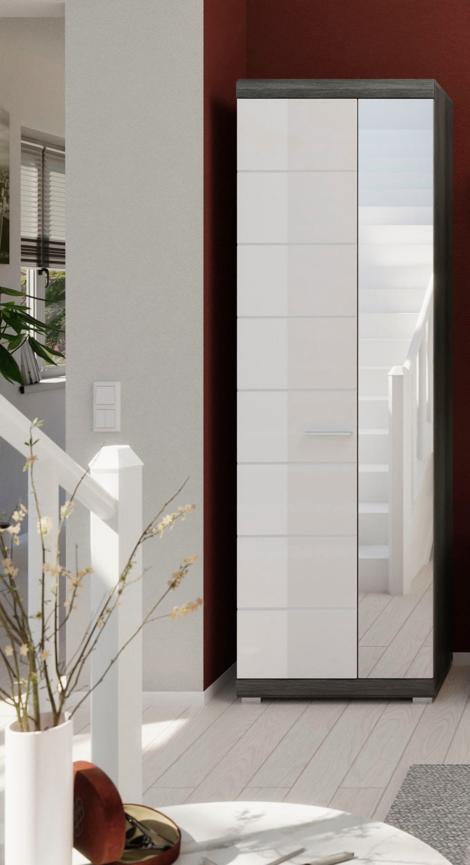 INOSIGN Garderobenschrank »SIENA, Höhe 197cm, 2 Türen, 4 Einlegeböden, ausz günstig online kaufen