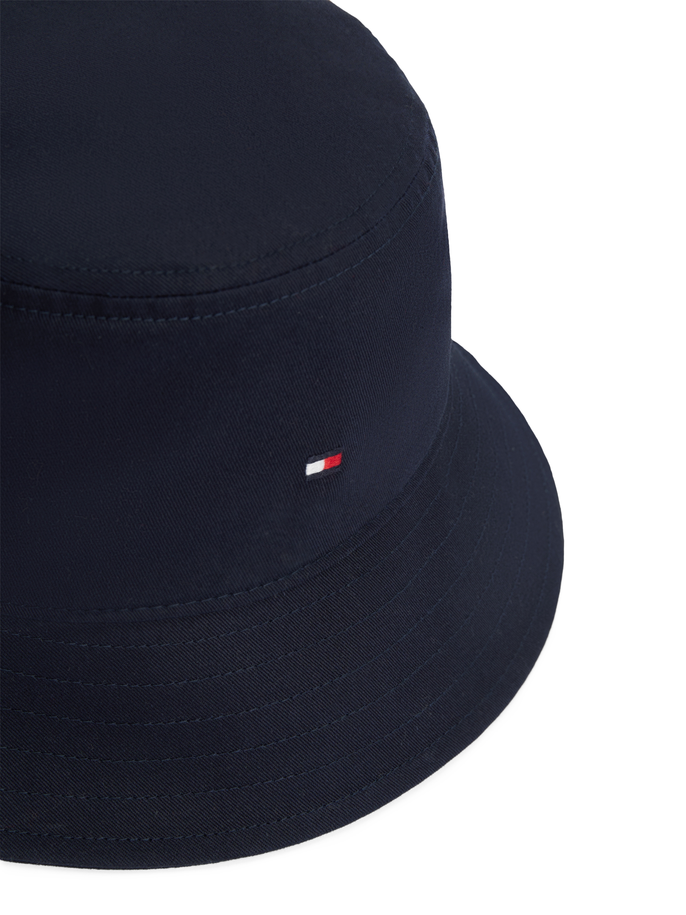 Tommy Hilfiger Fischerhut »SMALL FLAG BUCKET HAT«, Logostickerei, Sonnenschutz