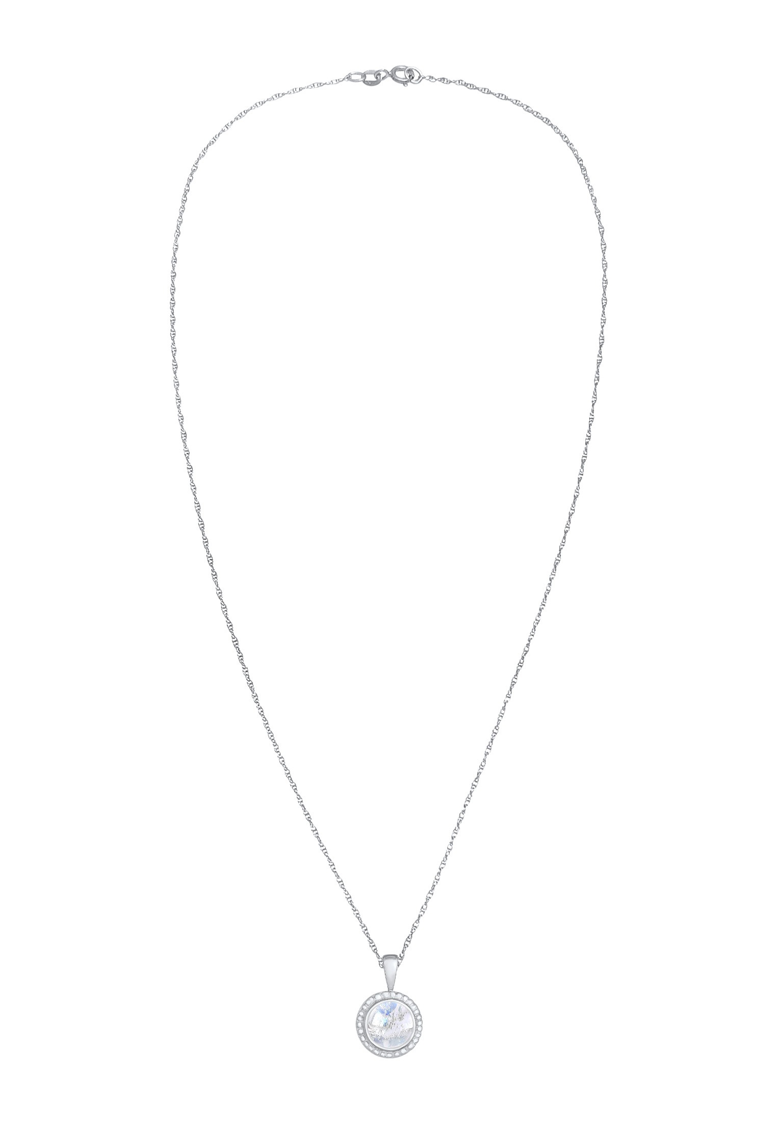 Nenalina Collierkettchen »Mondstein Boho Gedreht Basic 925 Silber«