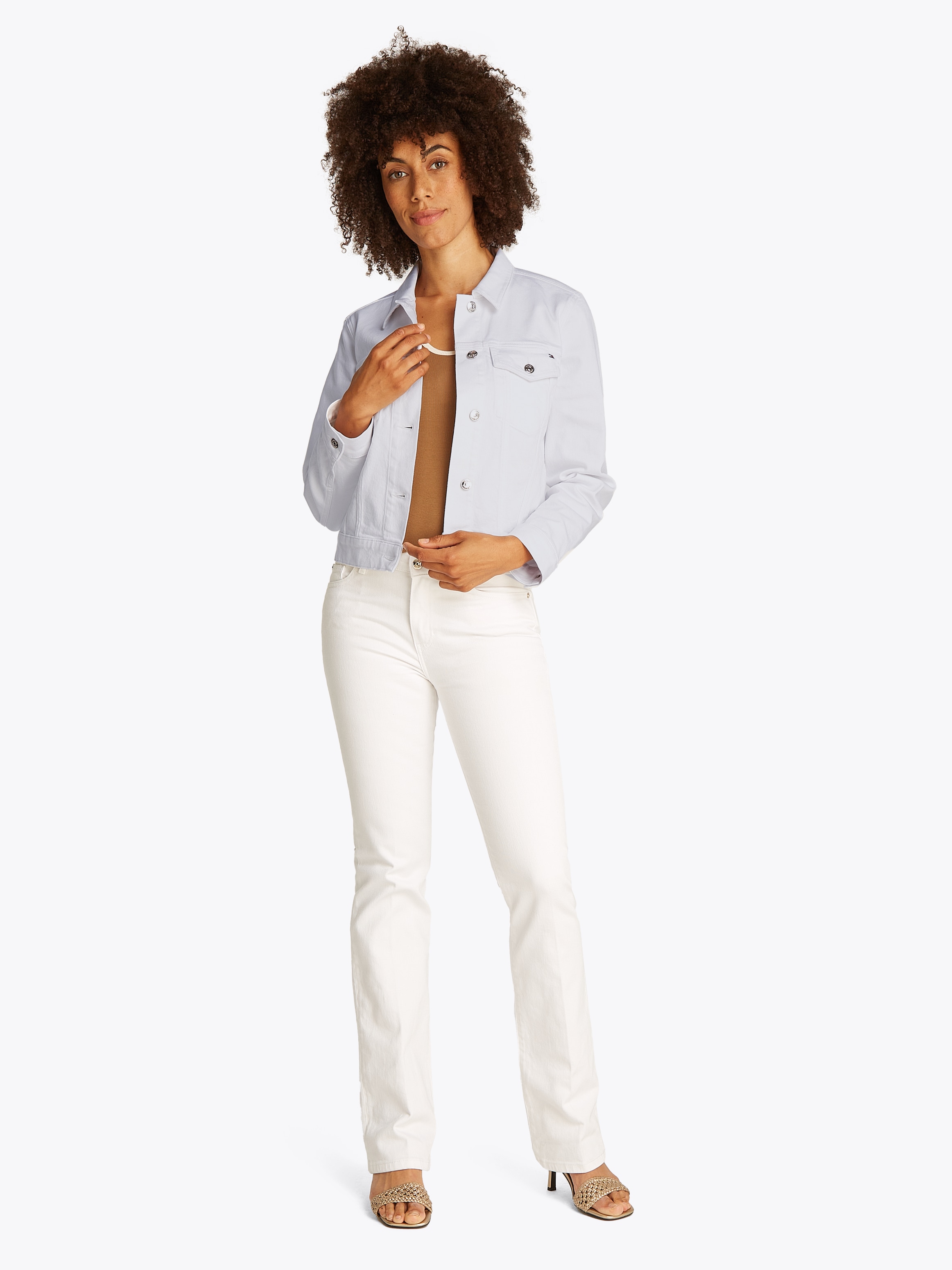 Tommy Hilfiger Jeansjacke »DNM SLIM JACKET WHITE«, mit vielseitigem Design
