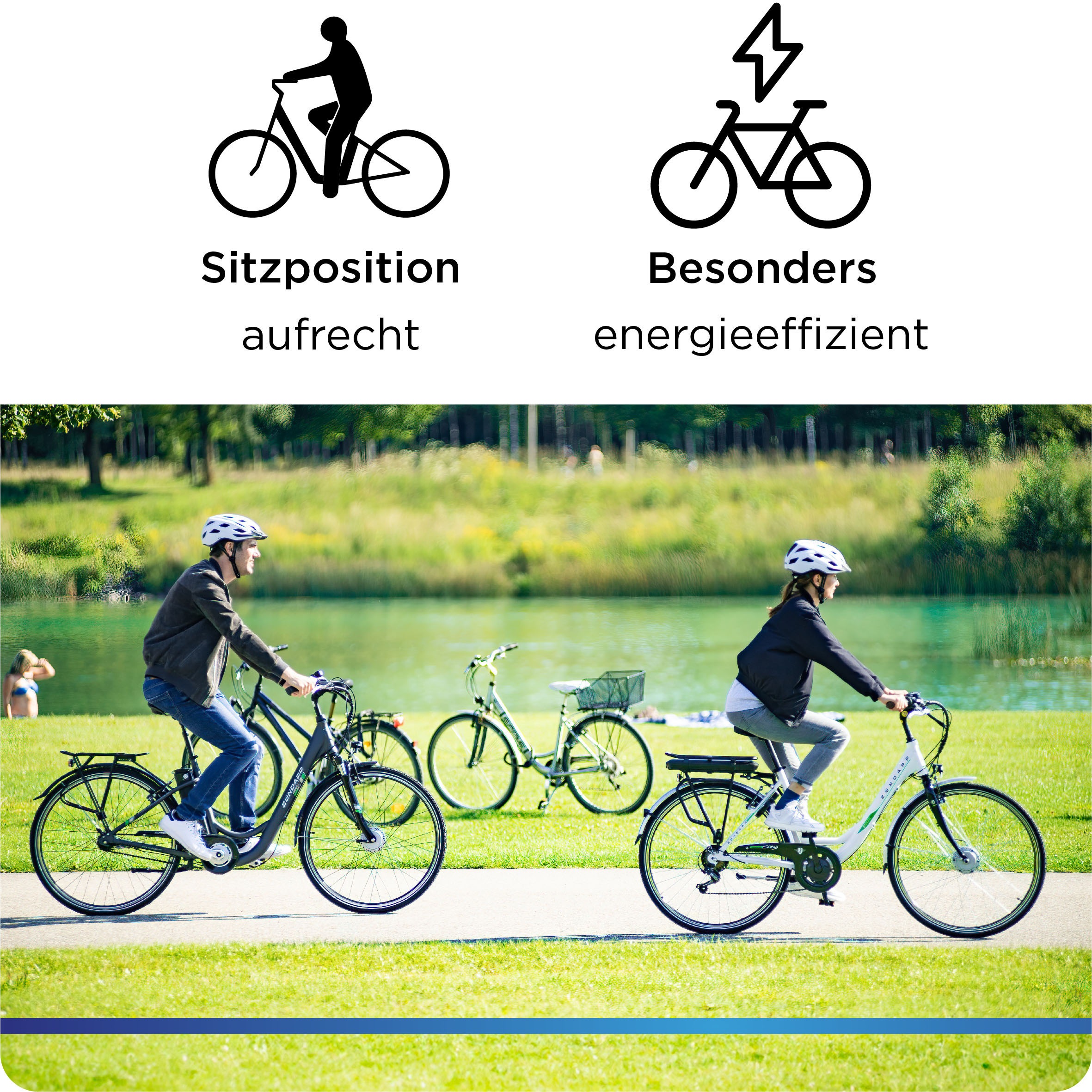 Zündapp E-Bike »Green 2.7«, 3 Gang, Frontmotor 250 W, Pedelec, Elektrofahrrad für Damen u. Herren