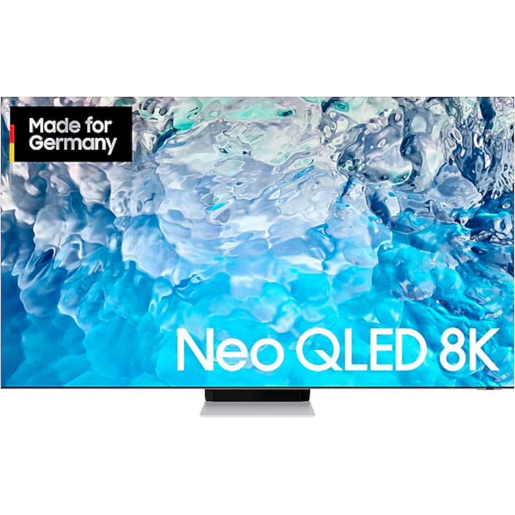Samsung QLED-Fernseher »85" Neo QLED 8K QN900B (2022)«, 214 cm/85 Zoll, 8K, Smart-TV-Google TV, Quantum Matrix Technologie Pro mit Neural Quantum Prozessor 8K-Quantum HDR 4000-Ultimate 8K Dimming Pro