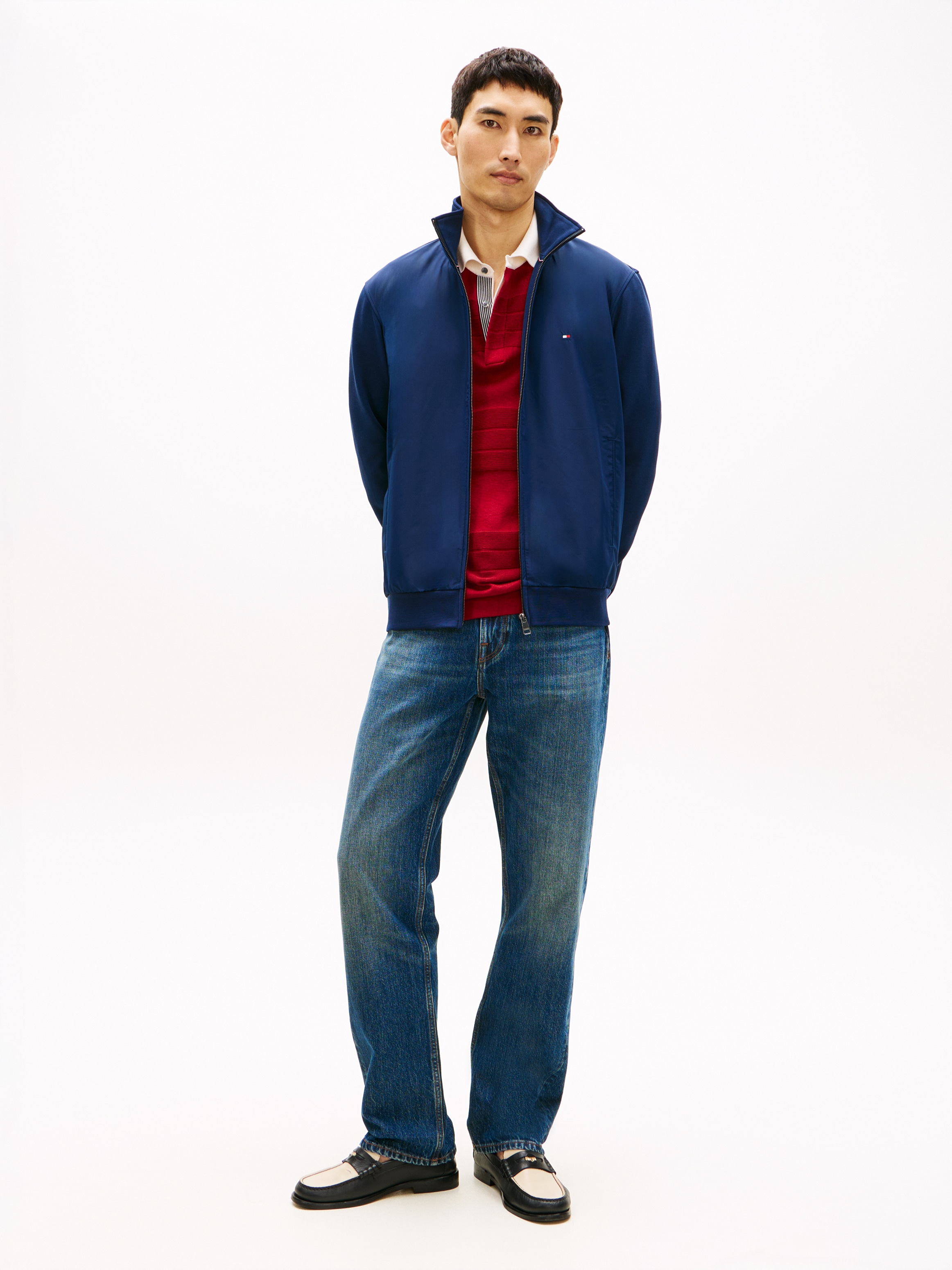 Tommy Hilfiger Outdoorjacke »ESSENTIAL INTECHNO« ohne Kapuze Regular fit mit Stehkragen