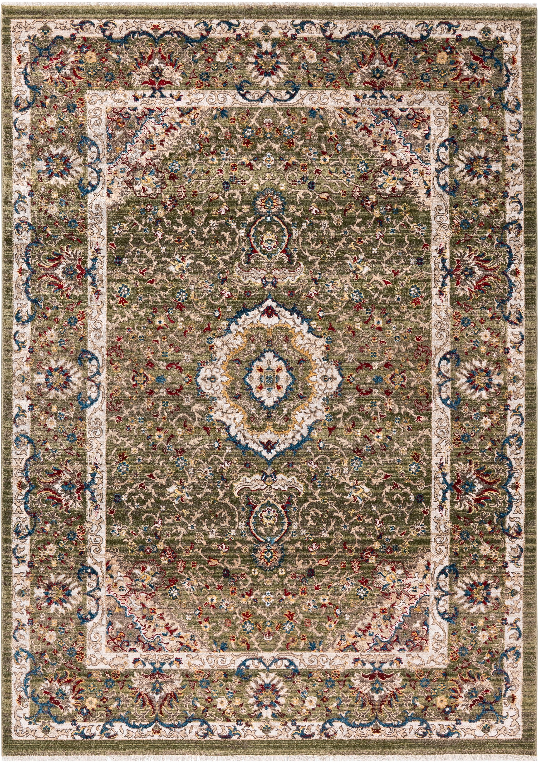 OTTO home Teppich »Molvio mit Fransen«, rechteckig, 18 mm Höhe, Orient-Opti günstig online kaufen