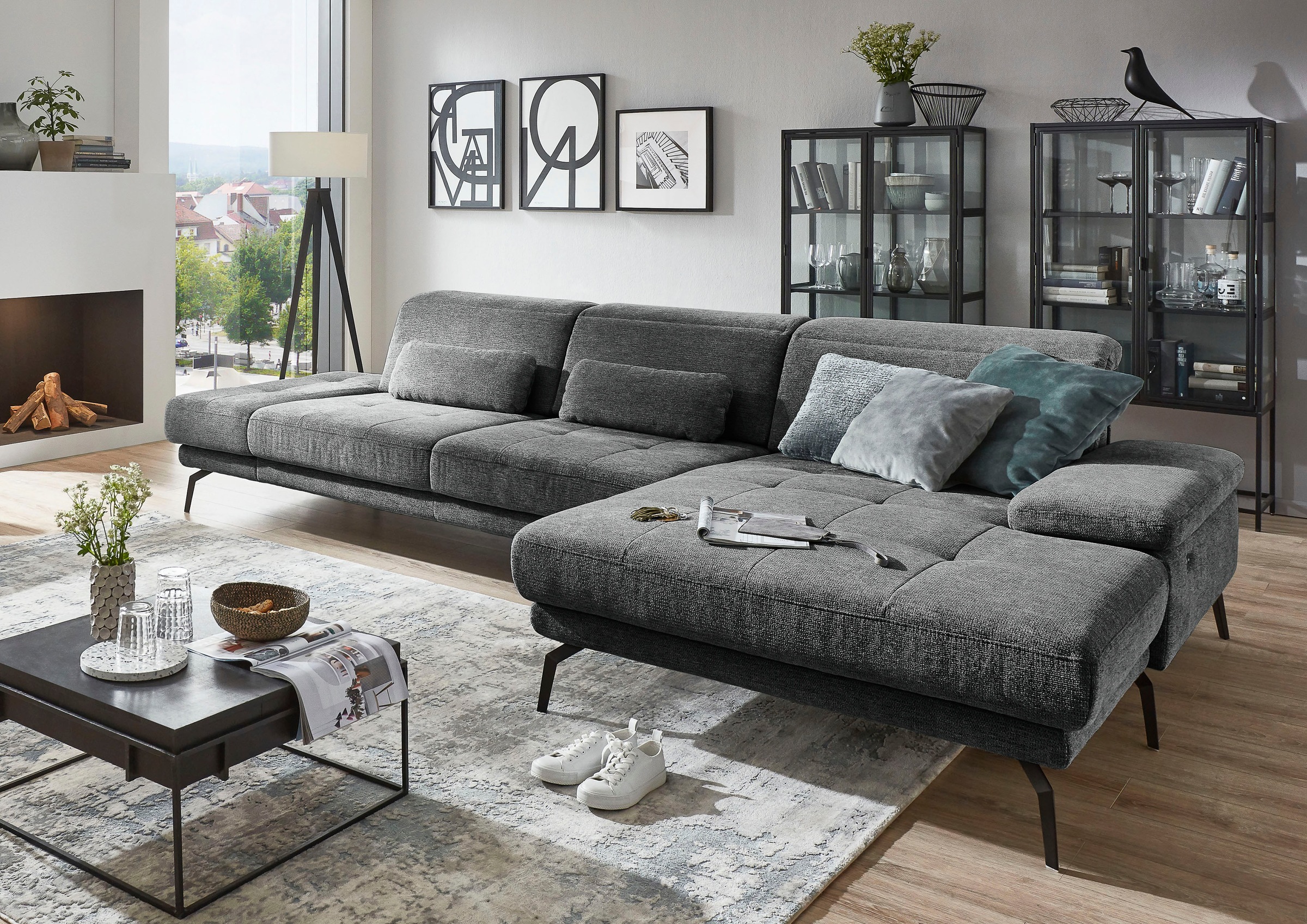 Die PlanBar Ecksofa »MP-IN20126 L-Form mit Kaltschaum-Polsterung«, mit Kopf günstig online kaufen