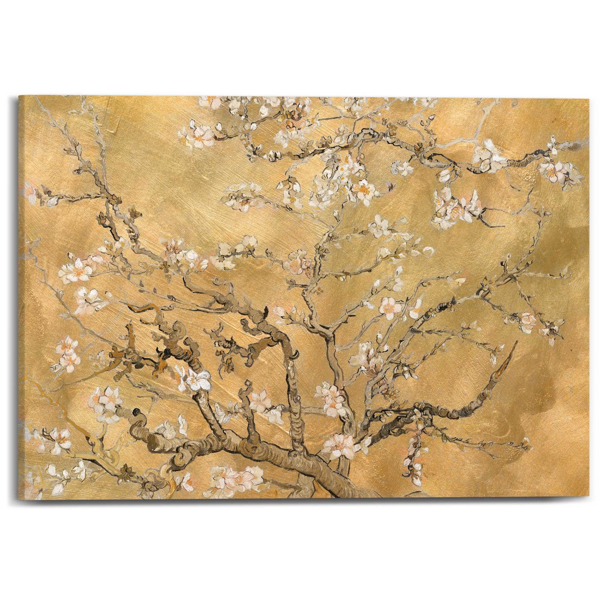 Reinders! Leinwandbild »Van Gogh - almondblossom«, Wohnzimmer - Gold - Lein günstig online kaufen