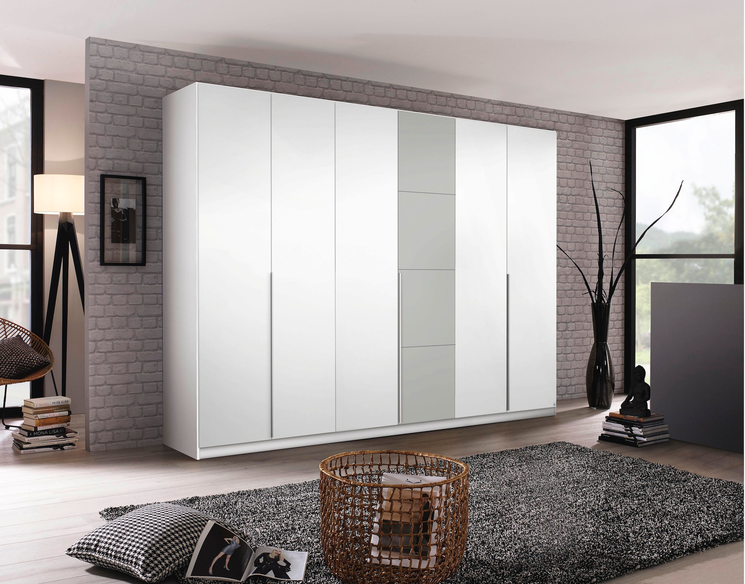 rauch Drehtürenschrank »Bellezza«, inkl. Schubkasteneinsatz, Wäscheeinteilung und weiterem Zubehör